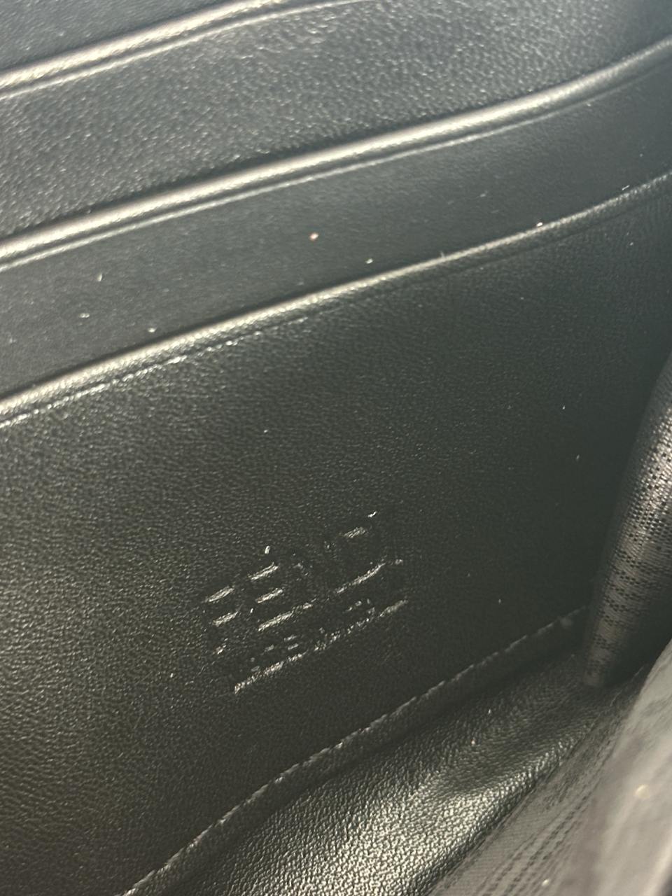 Fendi Zip Around Black Leather Wallet Fendi Eyes - 13