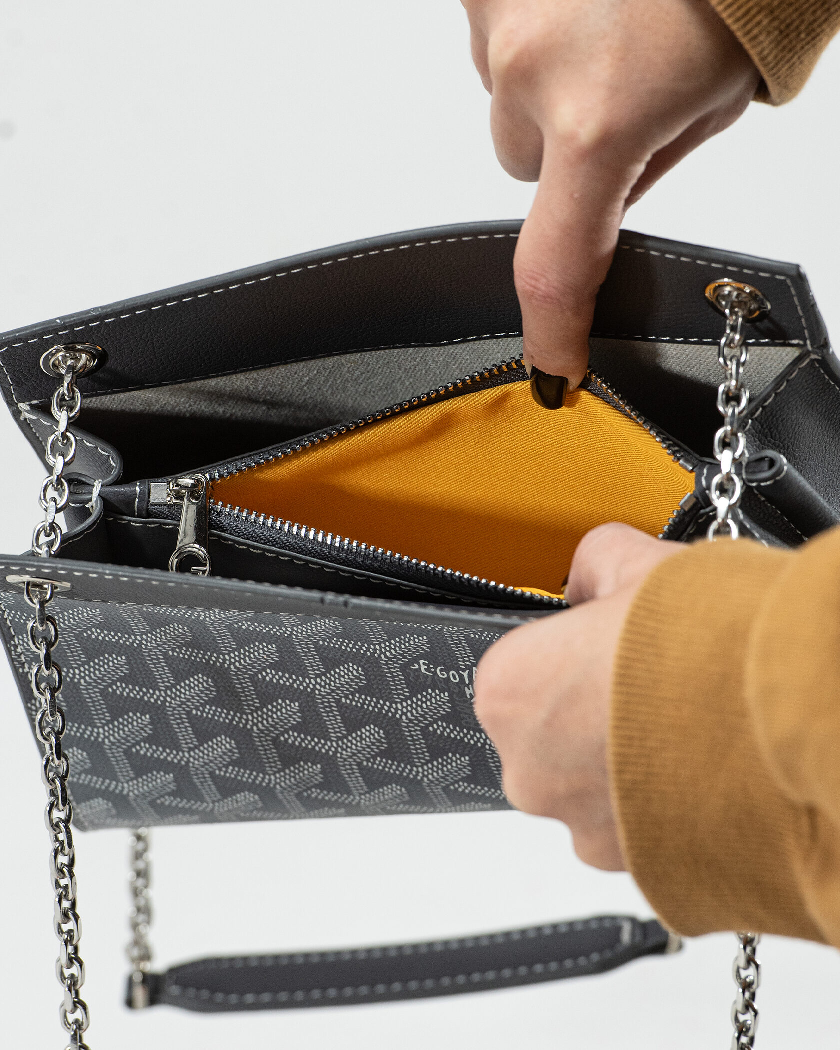 Goyard Sainte Marie Small Tote Bag in Black - 12