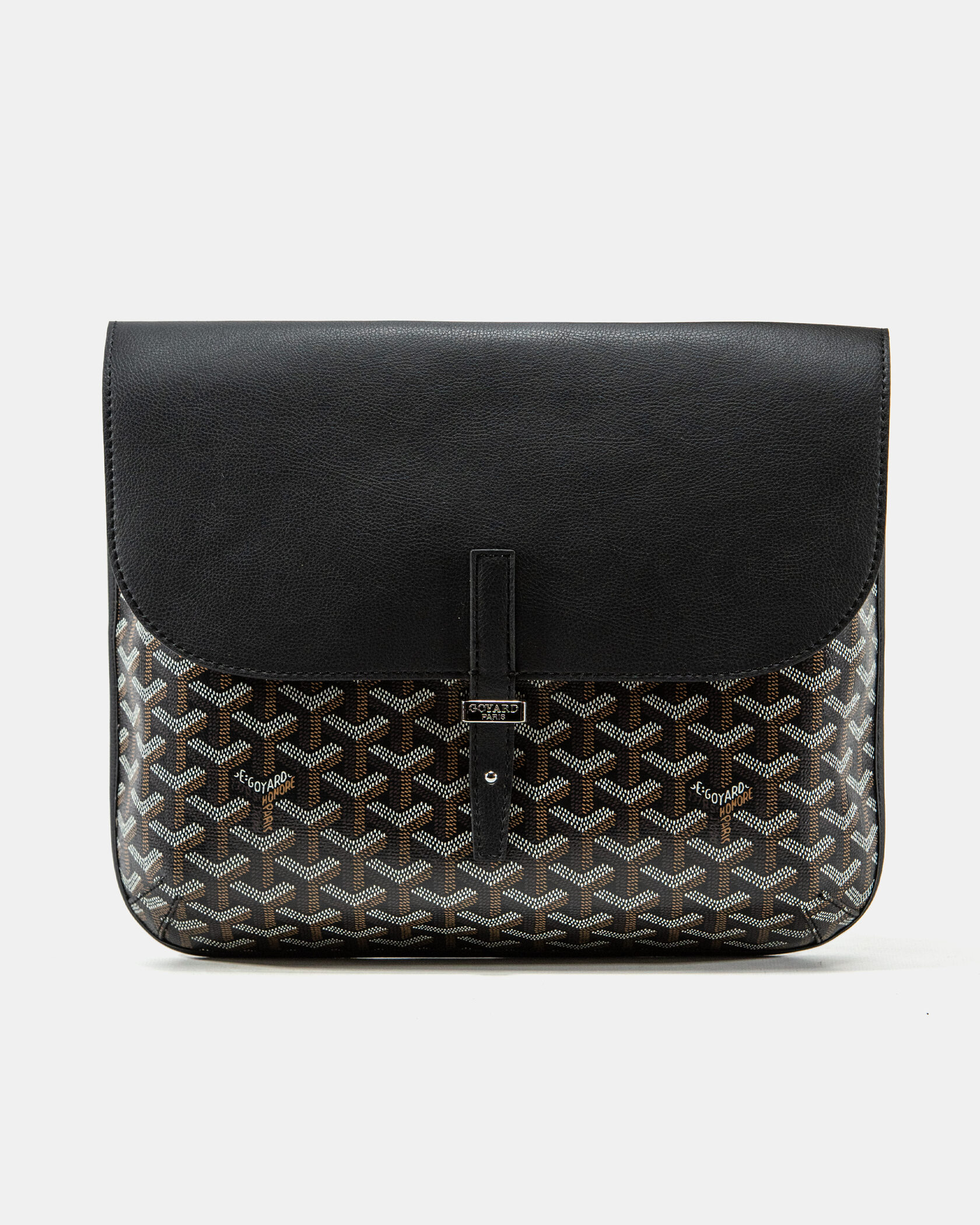 Goyardine Coursier Messenger Bag Black