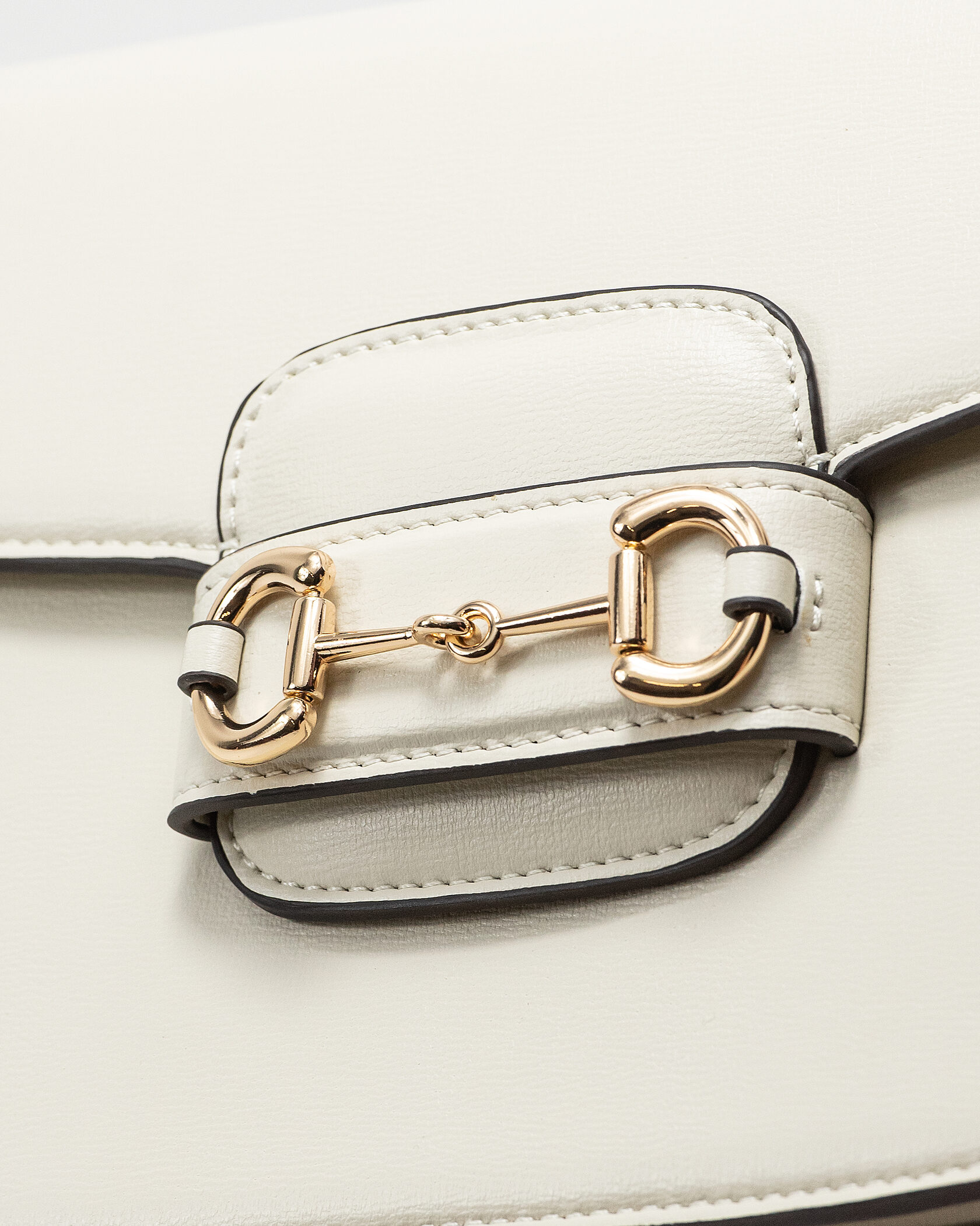 Gucci 1955 Horsebit Small Shoulder Bag in White - 7