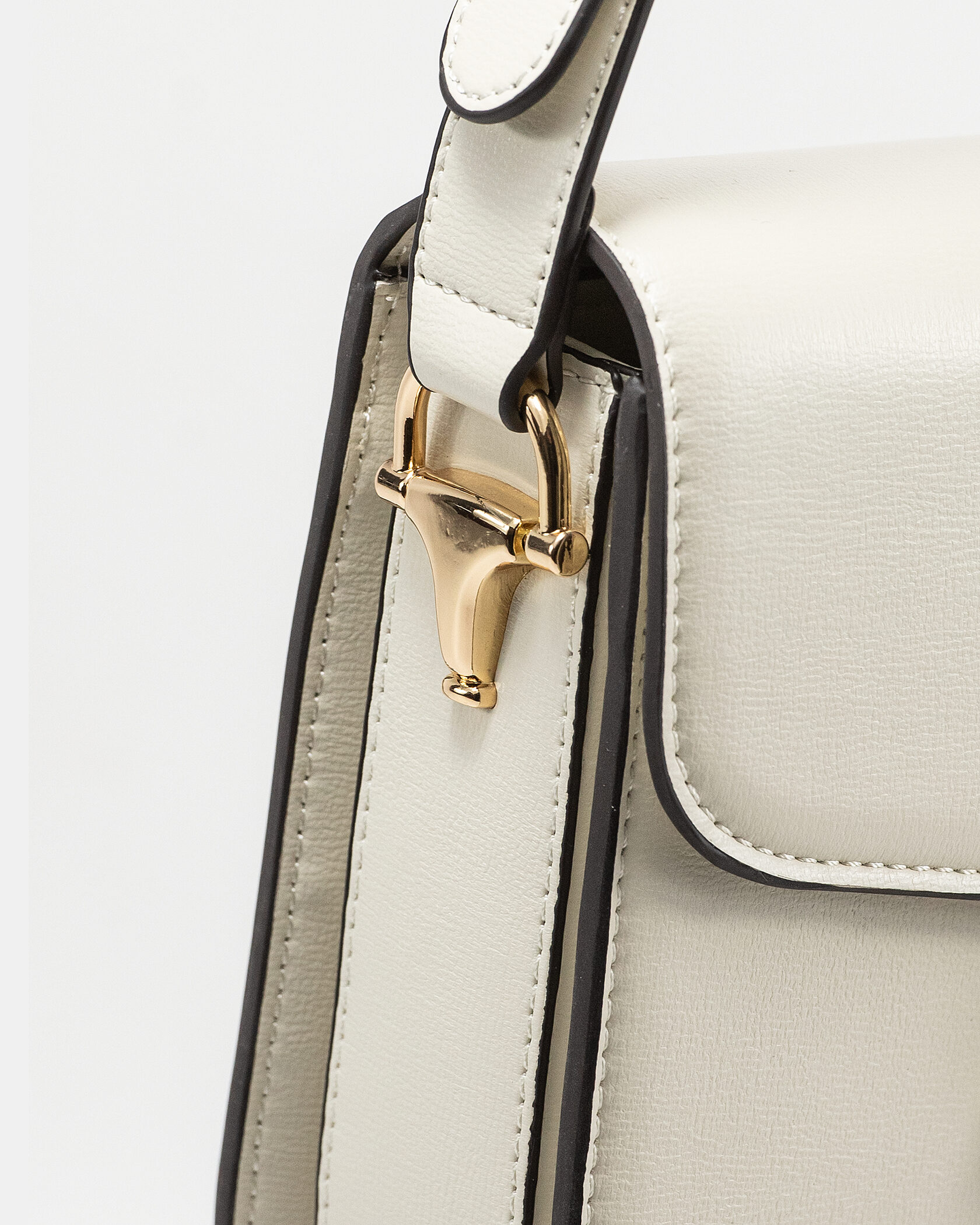 Gucci 1955 Horsebit Small Shoulder Bag in White - 9