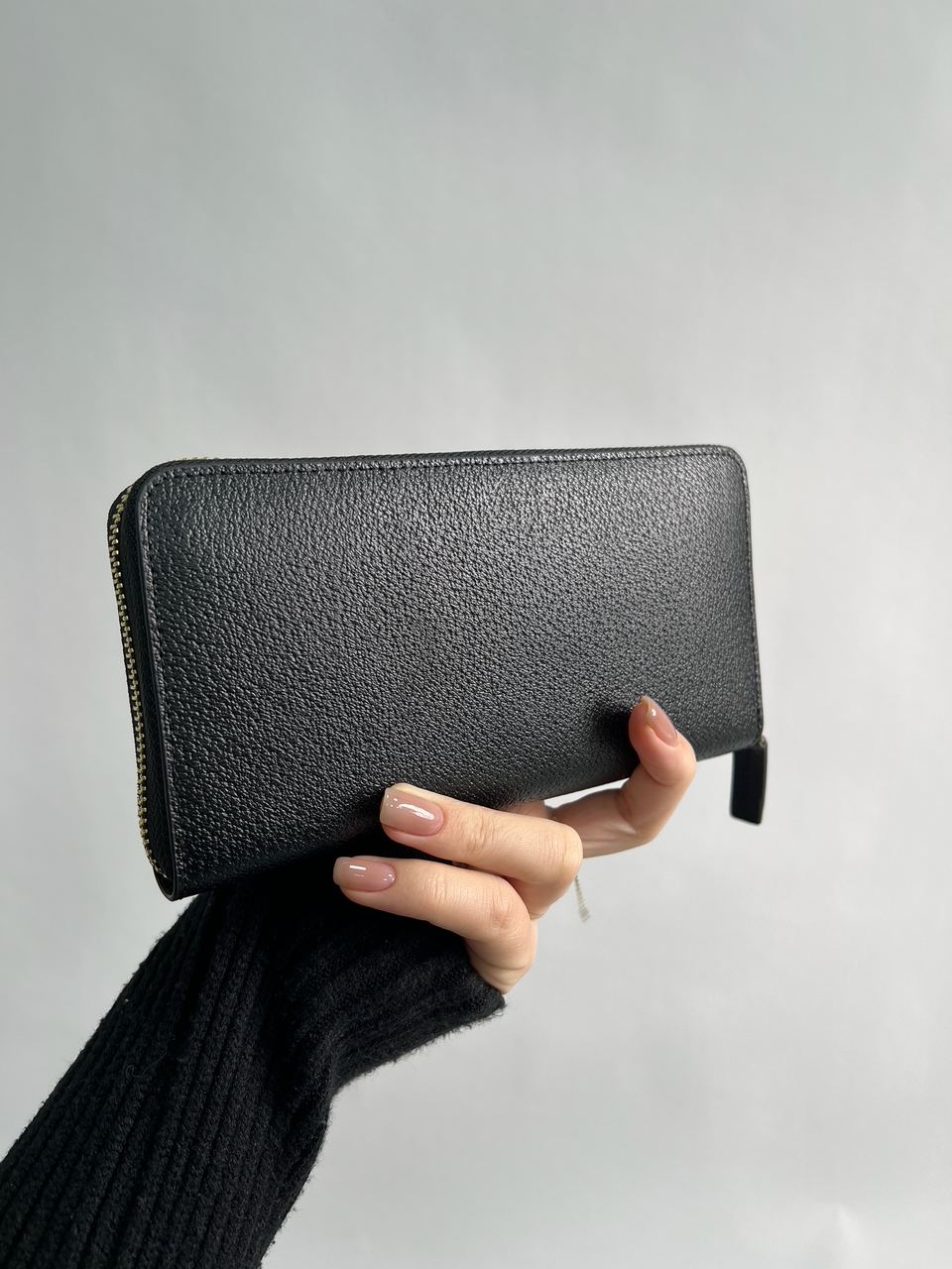 Gucci Animalier Leather Zip Around Wallet Black - 10