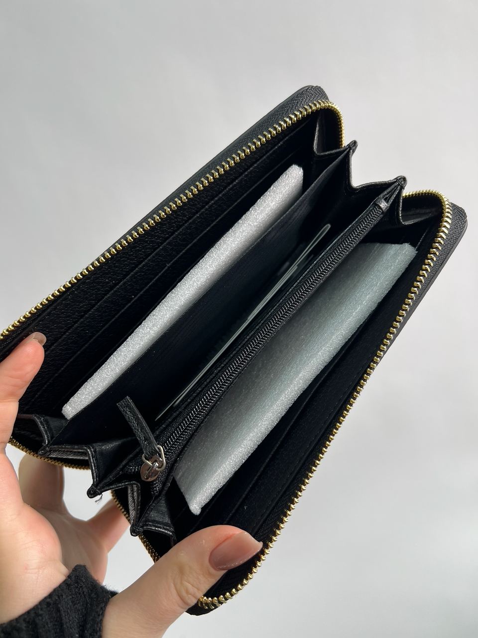 Gucci Animalier Leather Zip Around Wallet Black - 15