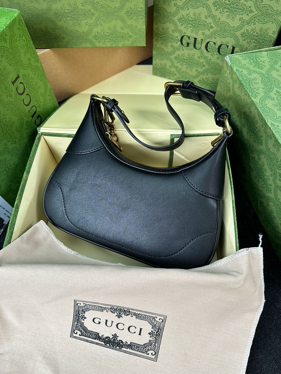 Gucci Aphrodite Small Shoulder Bag Black - 13