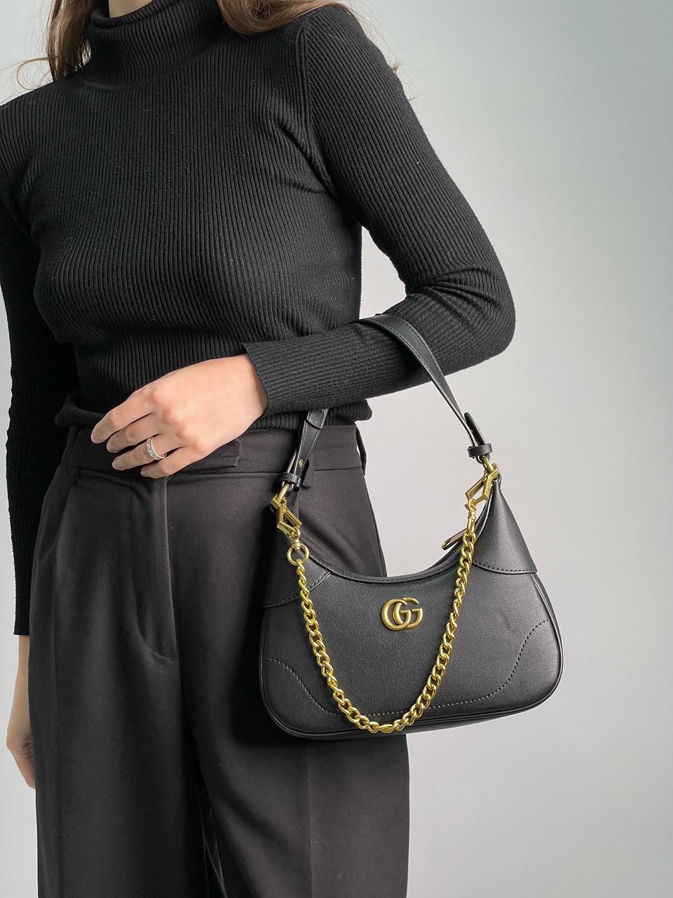 Gucci Aphrodite Small Shoulder Bag Black - 9