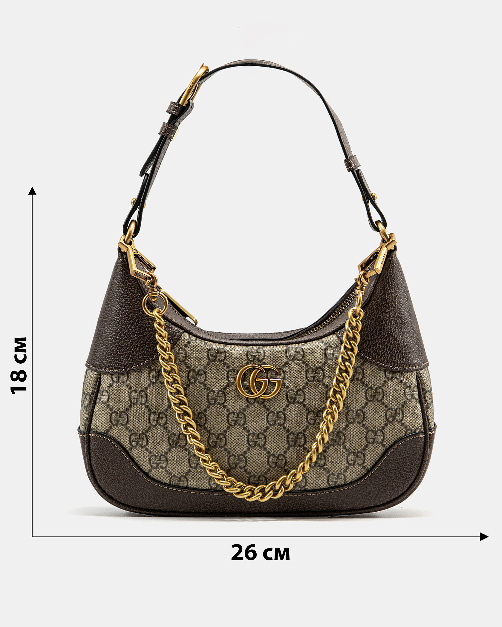 Gucci Aphrodite Small Shoulder Bag Brown - 4