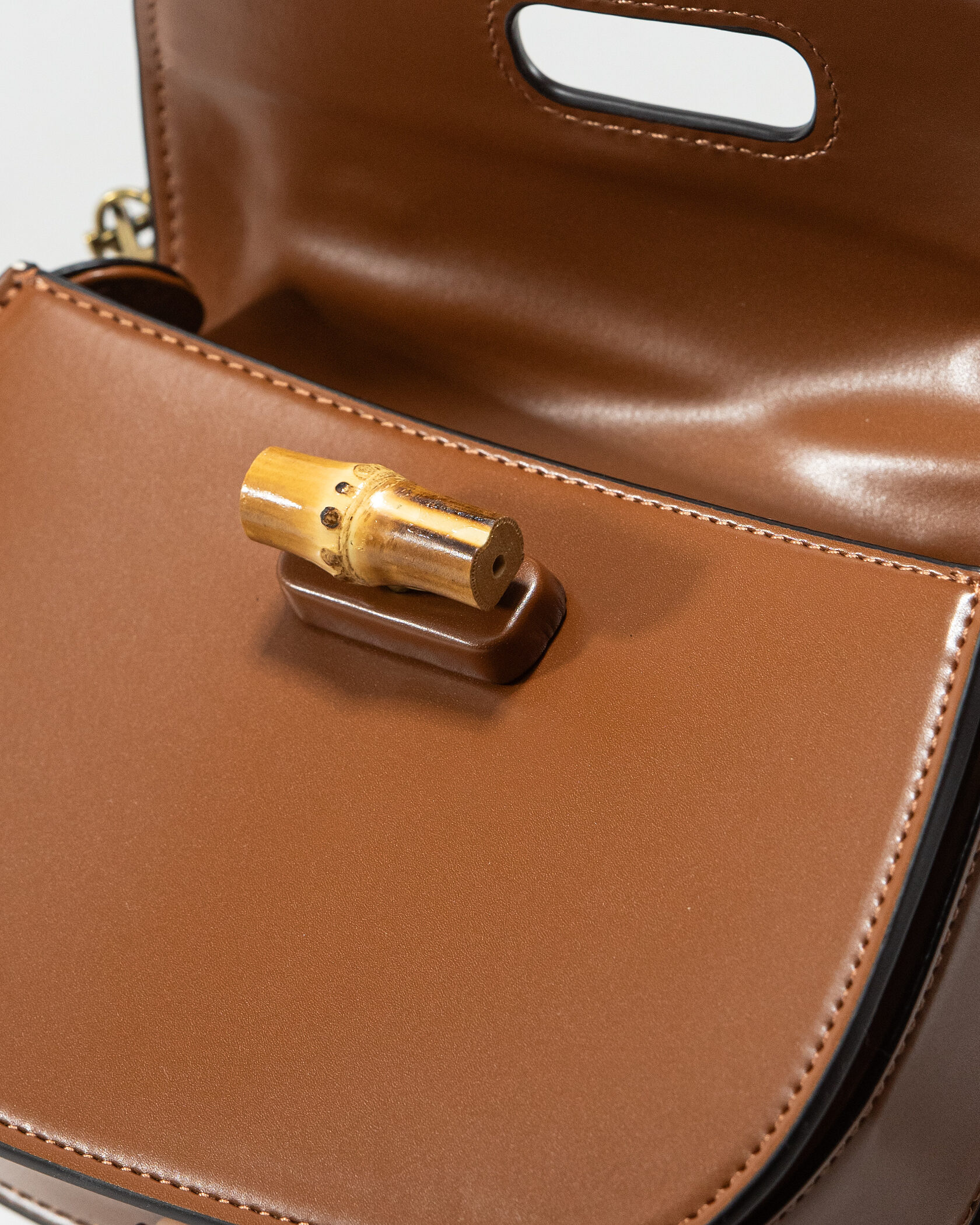 Gucci Bamboo Small Top Handle Bag in Brown Leather - 11