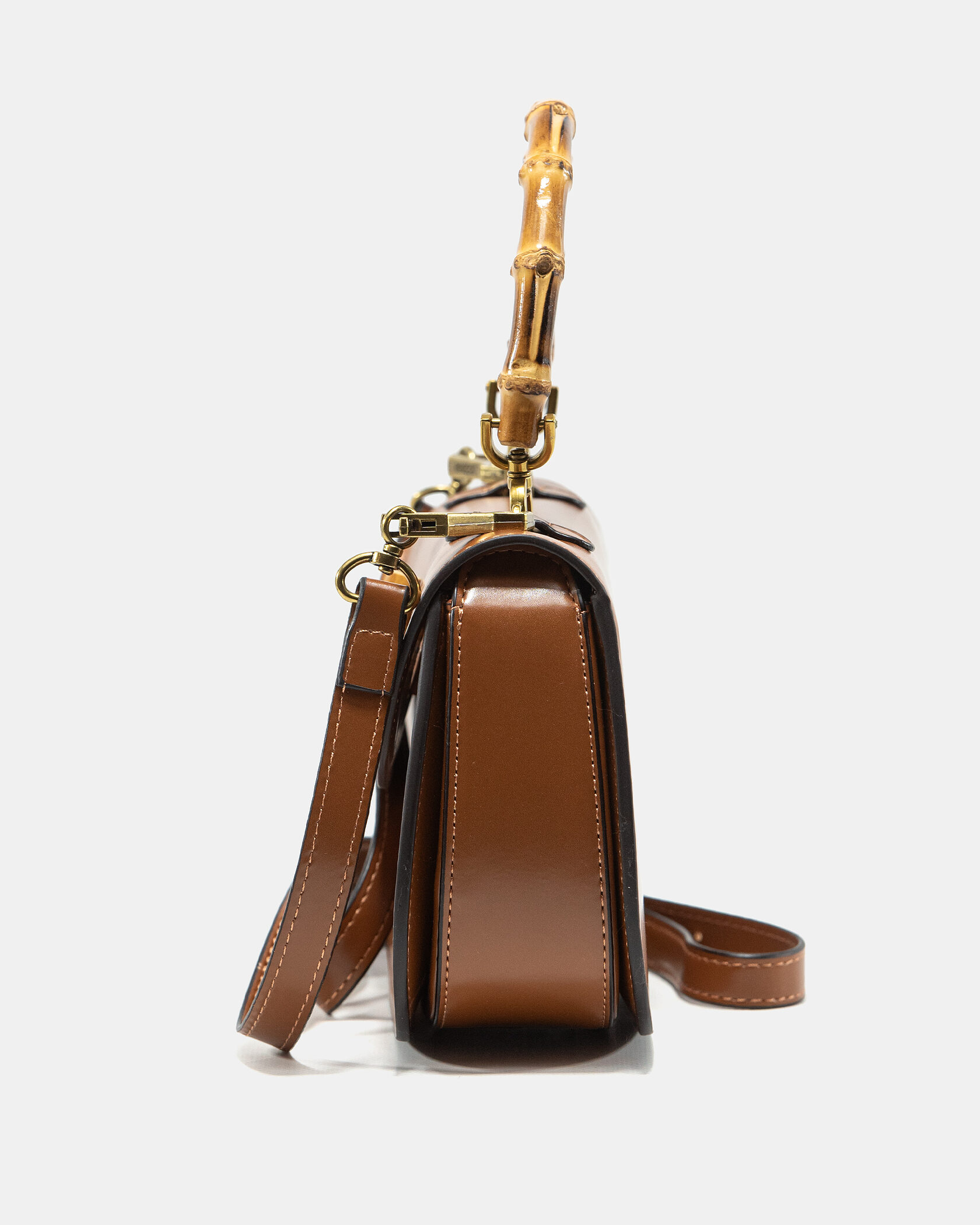 Gucci Bamboo Small Top Handle Bag in Brown Leather - 7