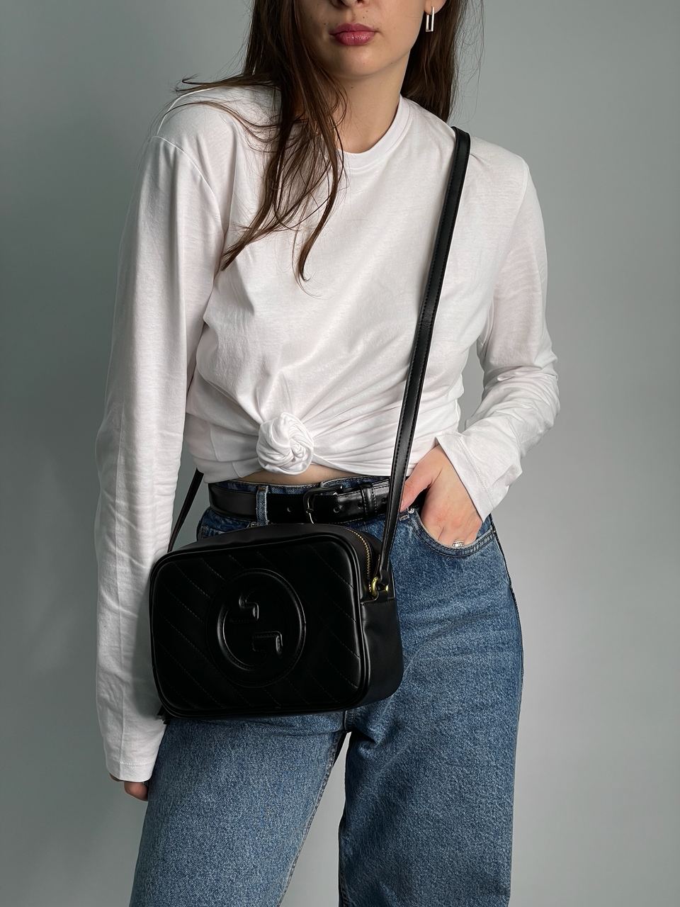 Gucci Blondie Medium Shoulder Bag Black - 7