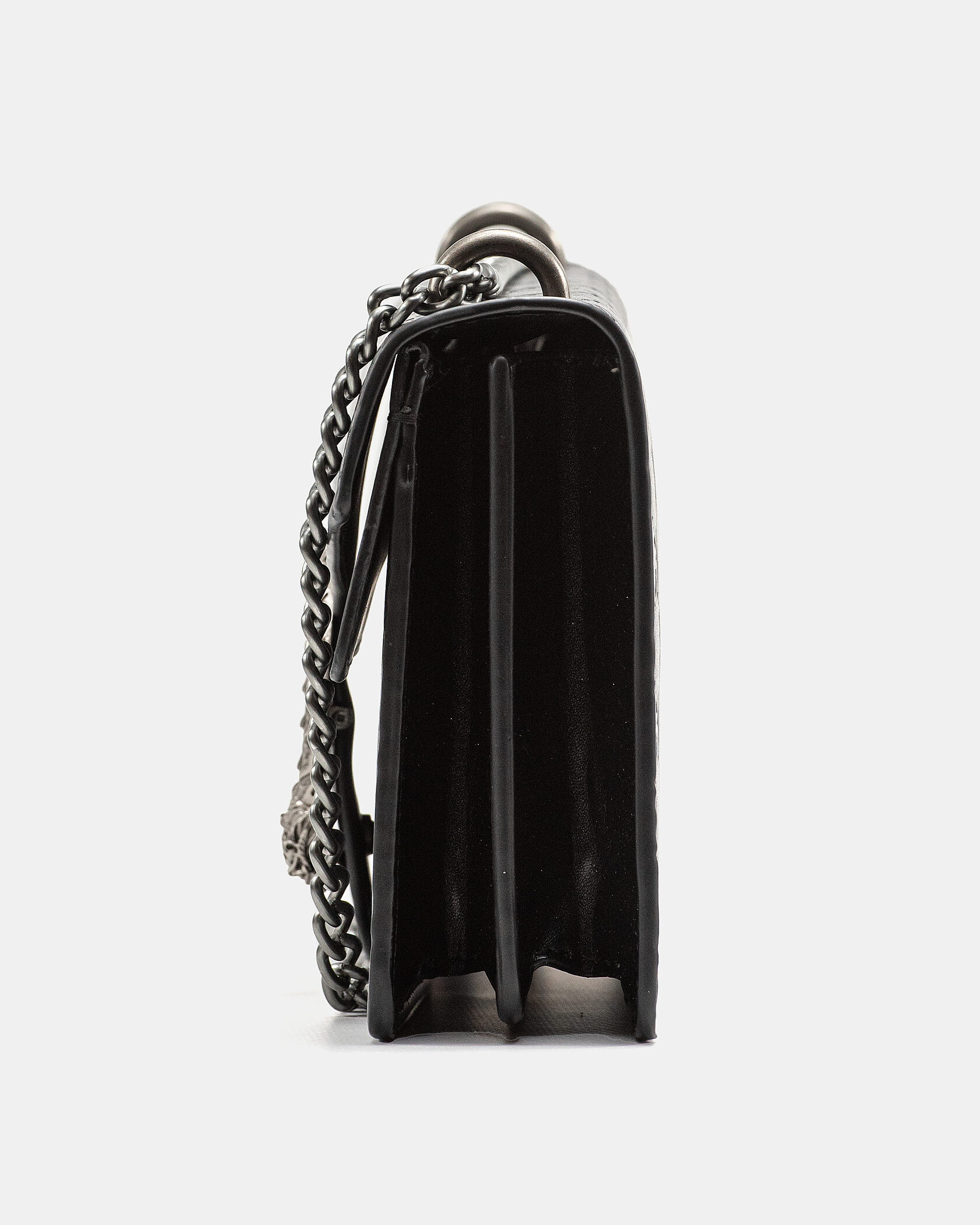 Gucci Dionysus Small Shoulder Bag in Black Embossed Leather - 8