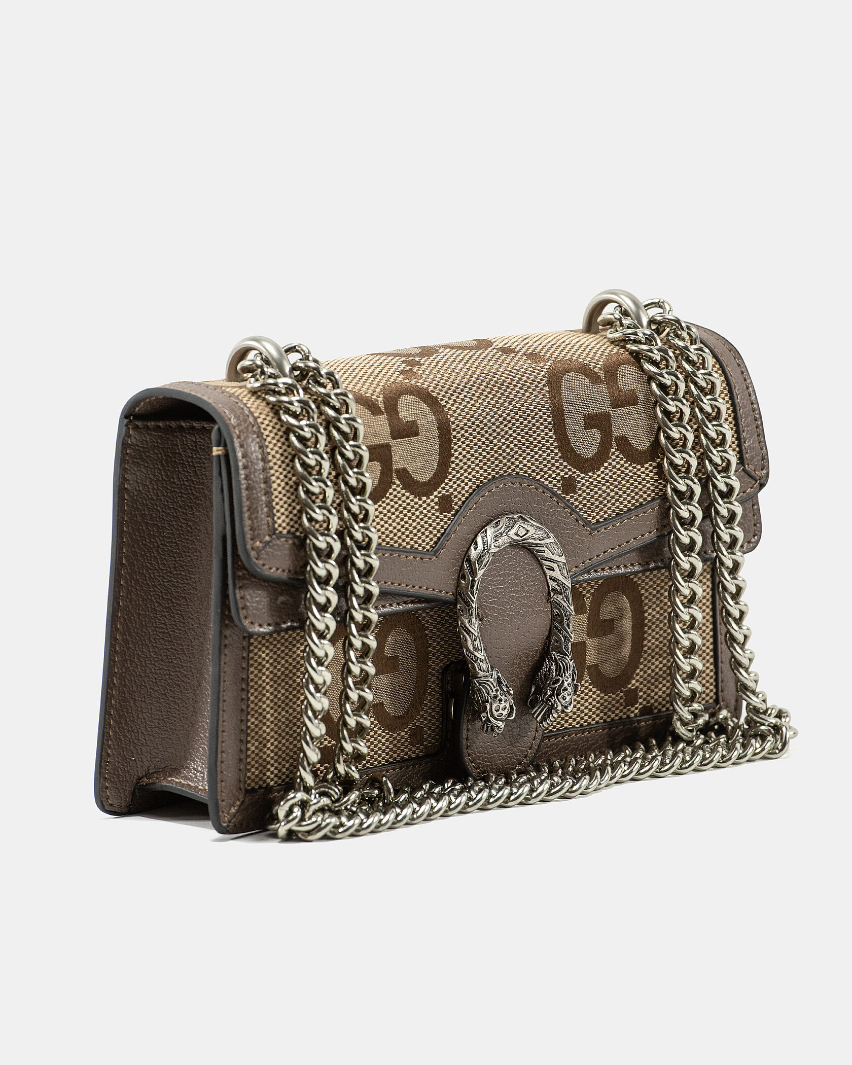 Gucci Dionysus Small Shoulder Bag in GG Supreme Canvas Beige/Brown - 6