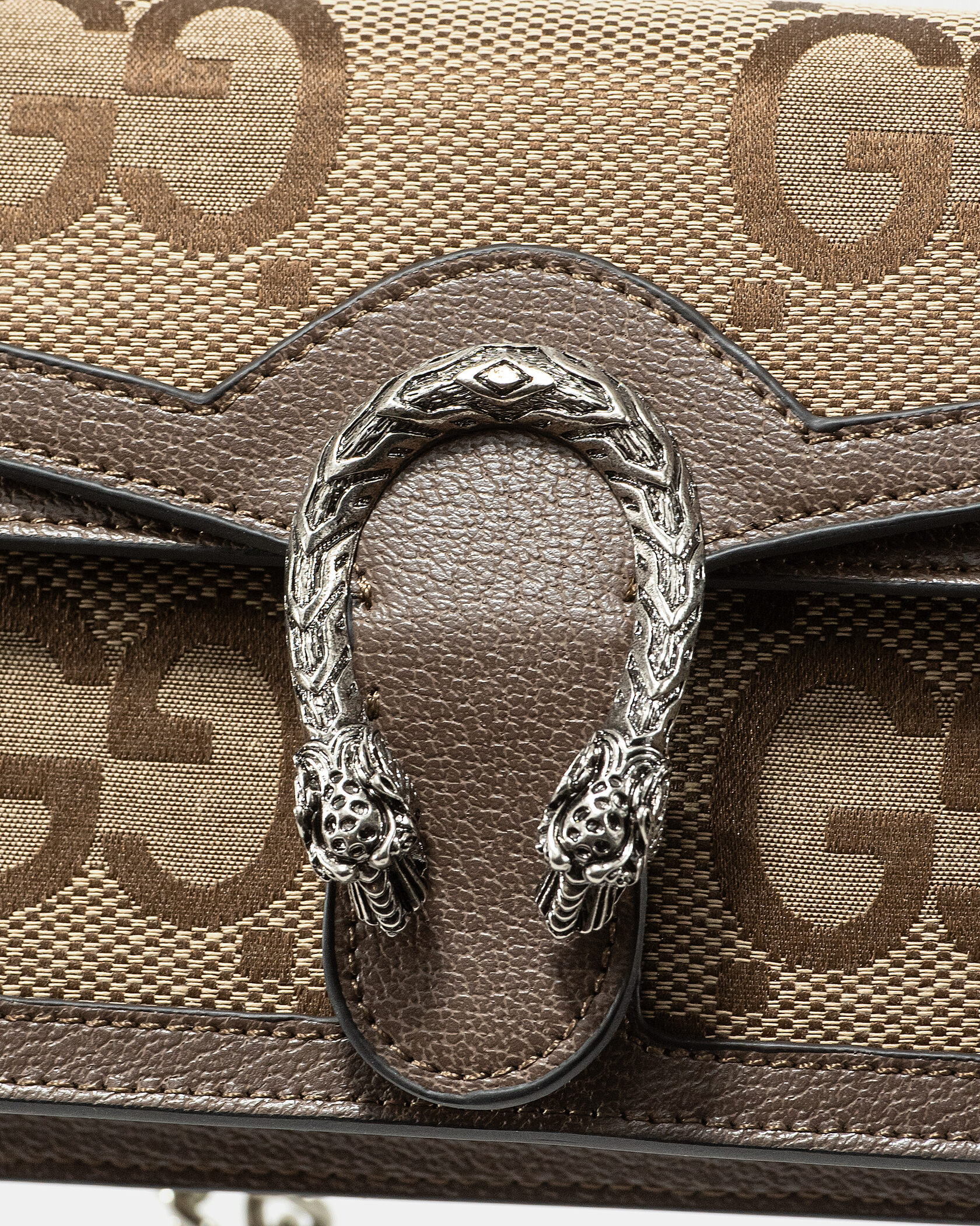 Gucci Dionysus Small Shoulder Bag in GG Supreme Canvas Beige/Brown - 7