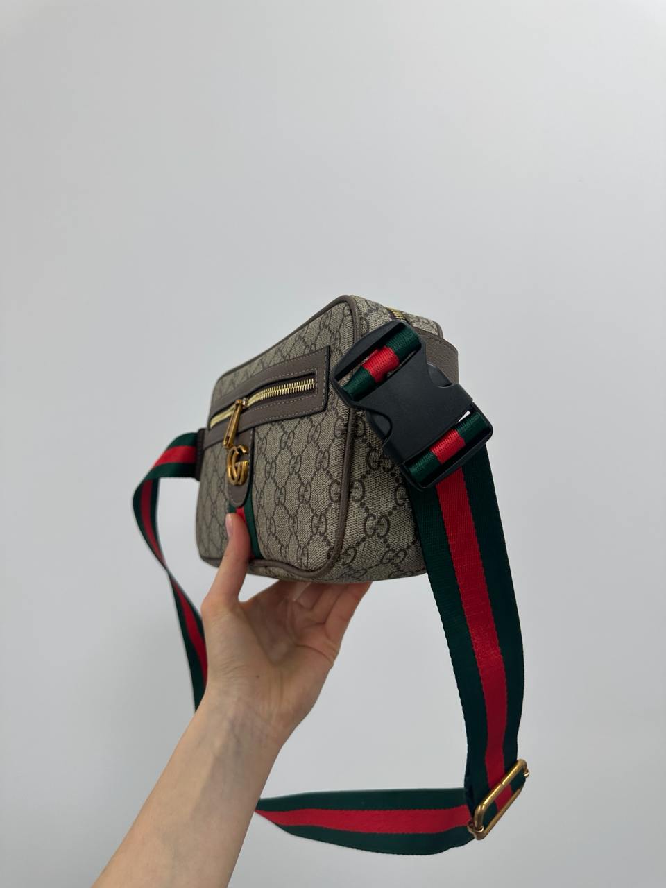 Gucci GG Belt Bag With Zip Pocket Beige - 7