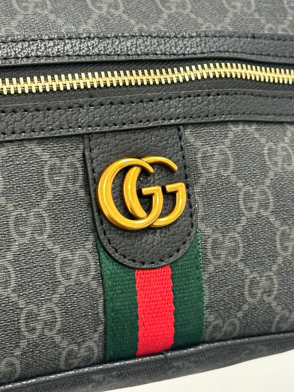 Gucci GG Belt Bag With Zip Pocket Grey - 4