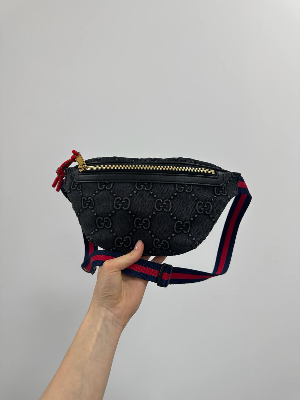 Gucci GG Denim Belt Bag Black - 3