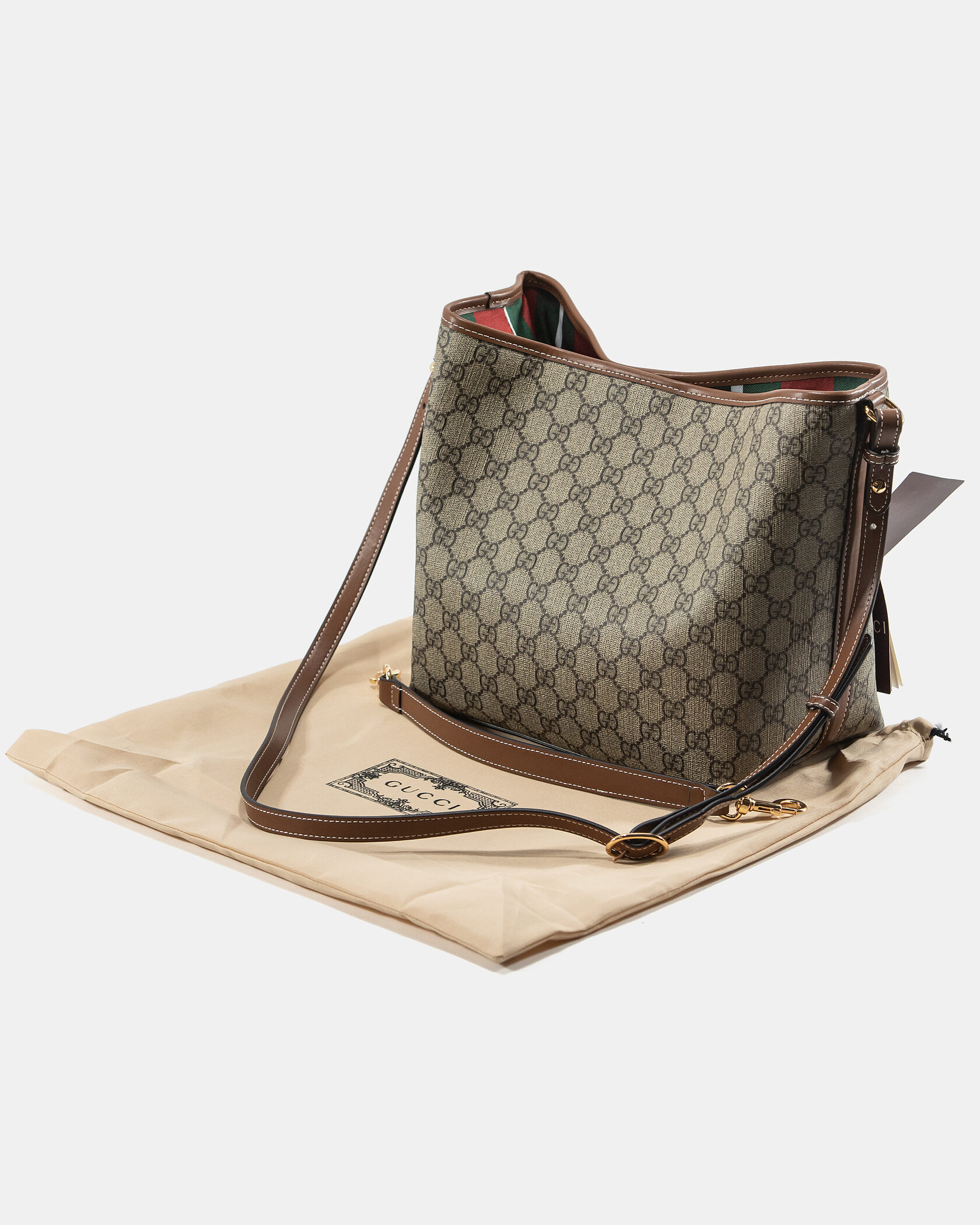 Gucci GG Emblem Small Bucket Bag - 2