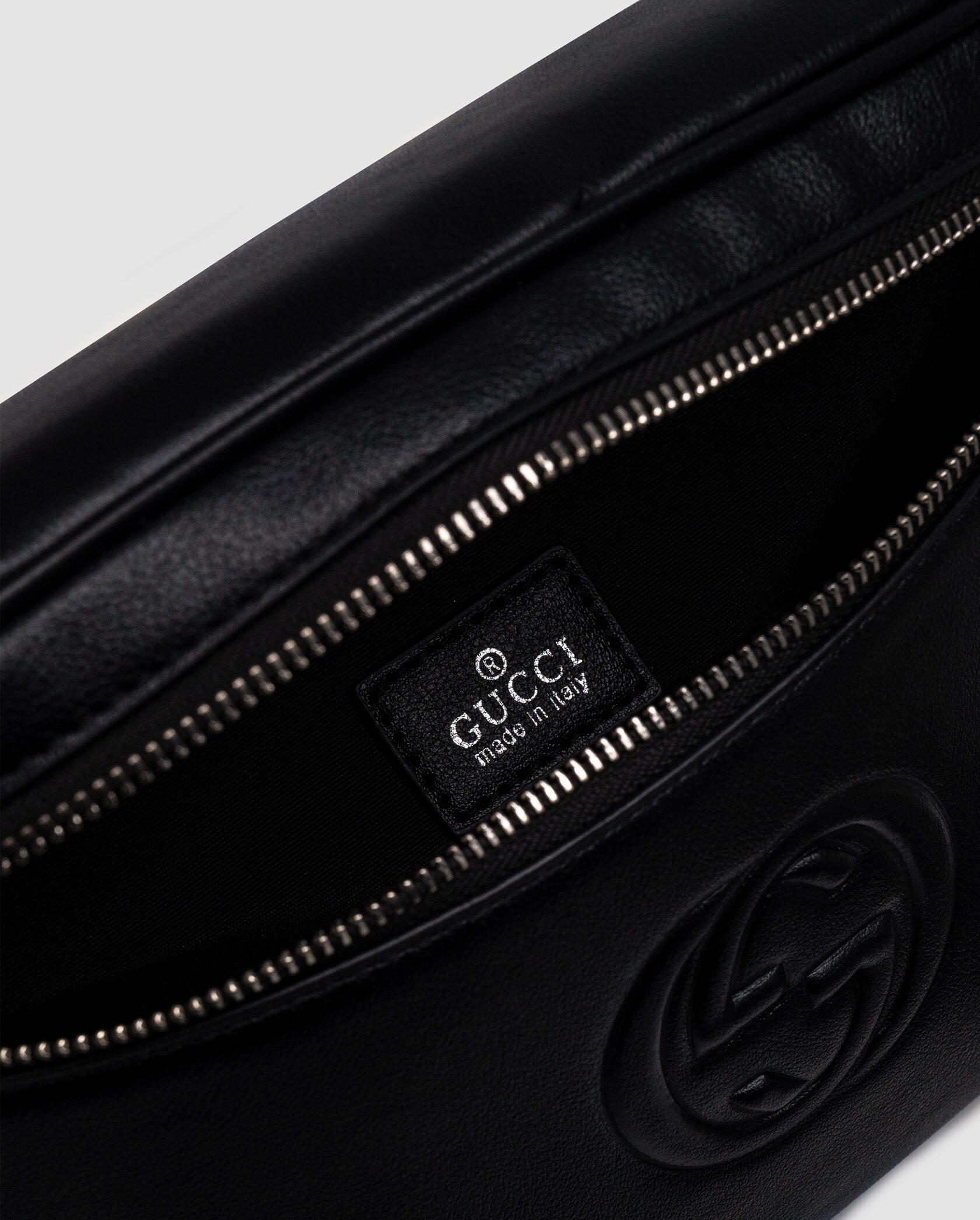 Gucci GG Leather Belt Bag Black - 16