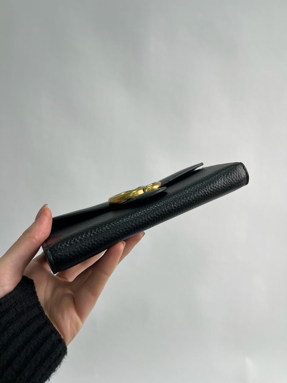 Gucci GG Marmont Button Wallet Black/Gold - 10