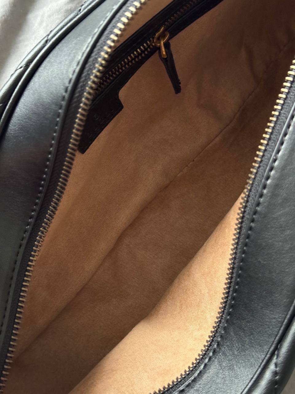 Gucci GG Marmont Small Top Handle Bag in Black Matelassé Leather - 14