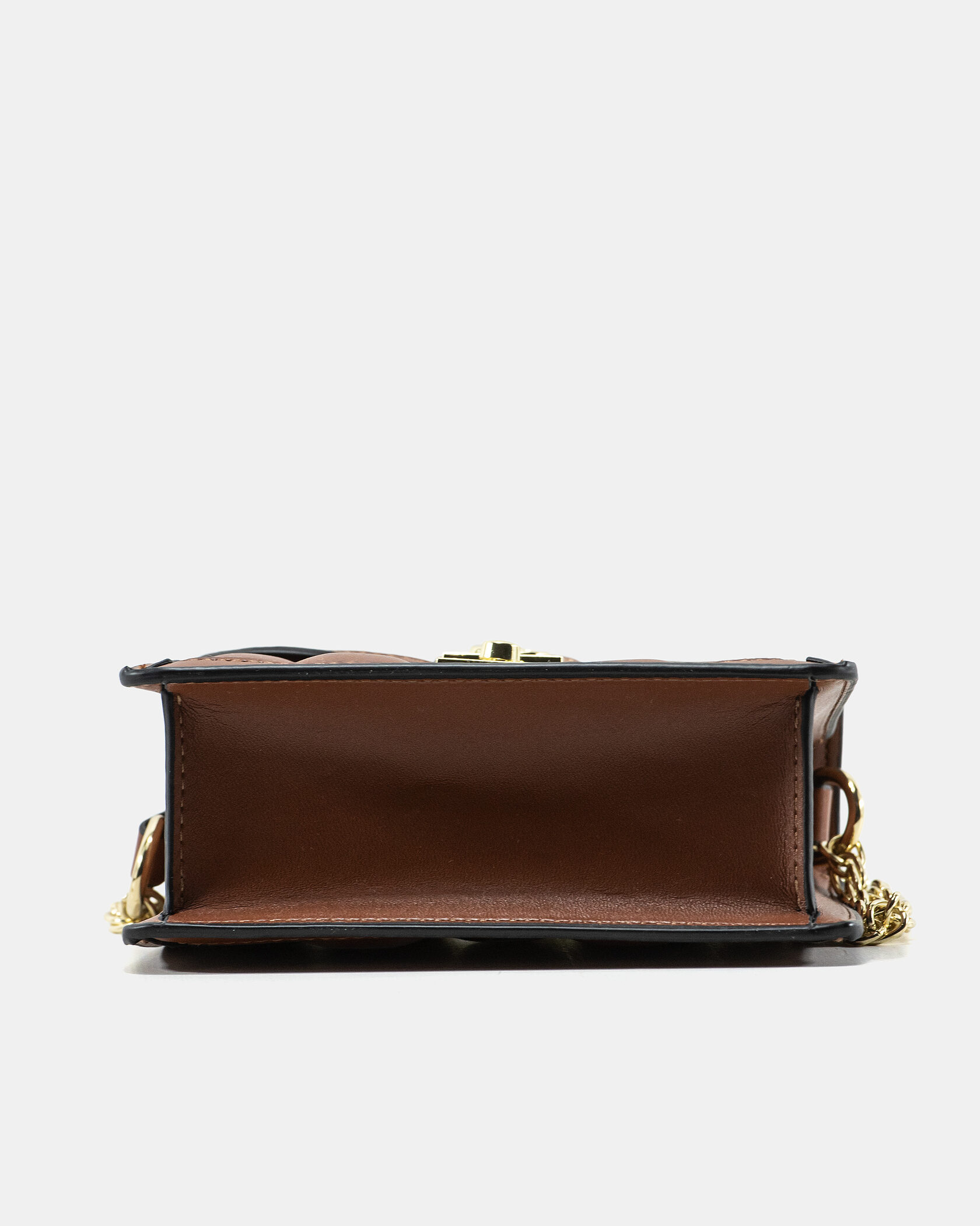 Gucci GG Marmont Small Top Handle Bag in Brown Embossed Leather - 9