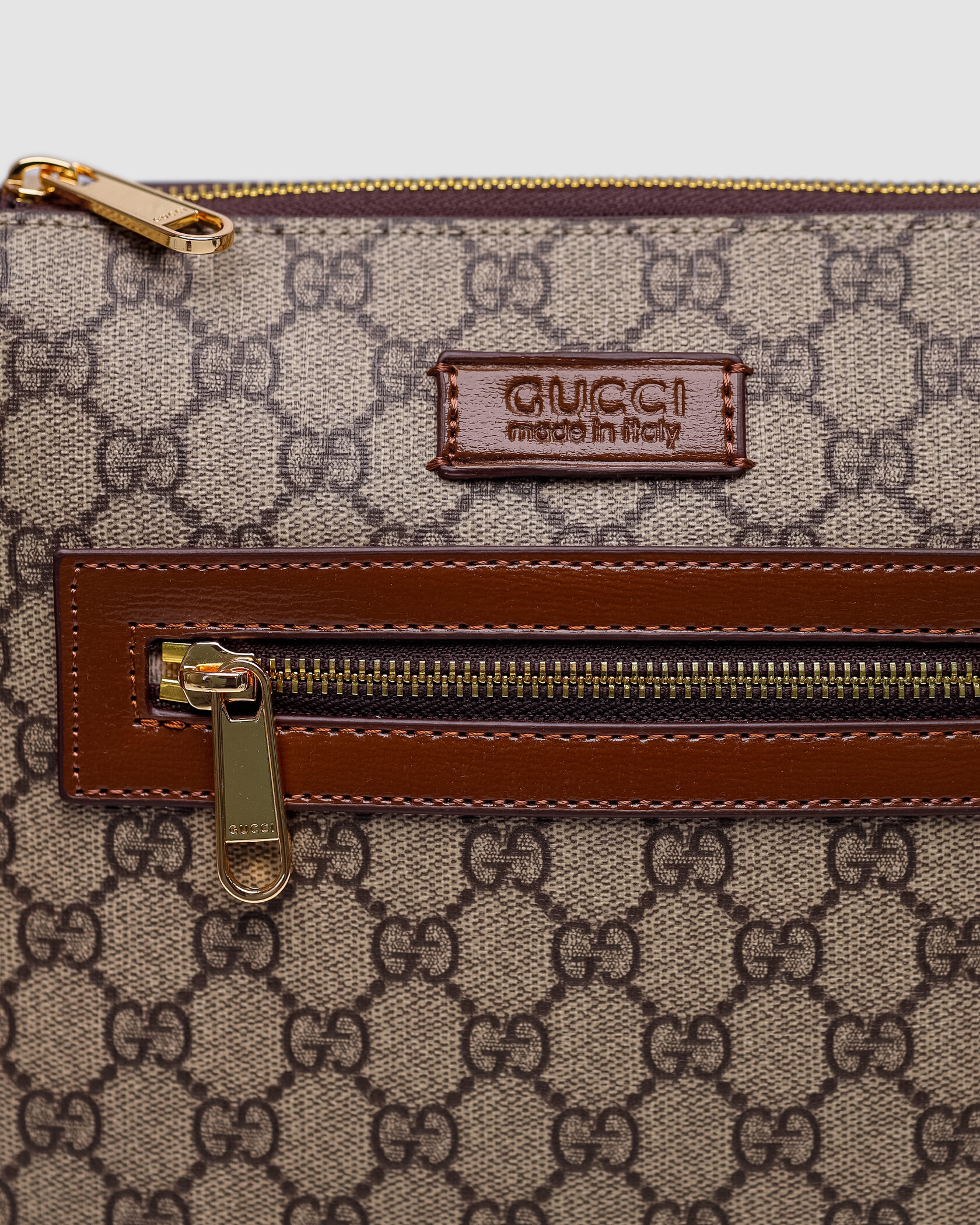 Gucci GG Supreme Shoulder Bag Brown - 4