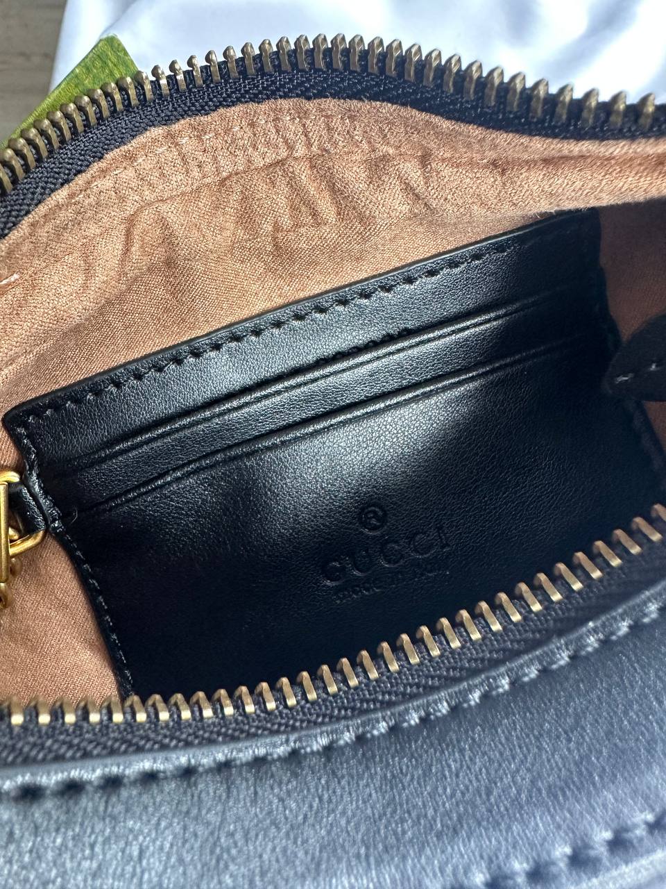 Gucci Half Moon Marmont Leather Shoulder Bag - 5