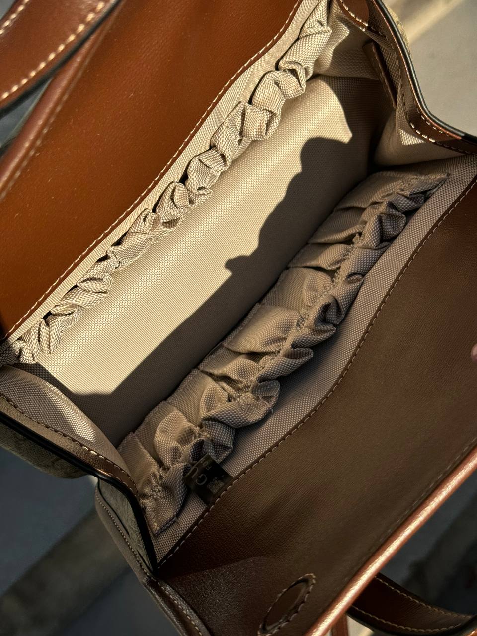 Gucci Horsebit 1955 GG Mini Top Handle Bag in Brown - 9