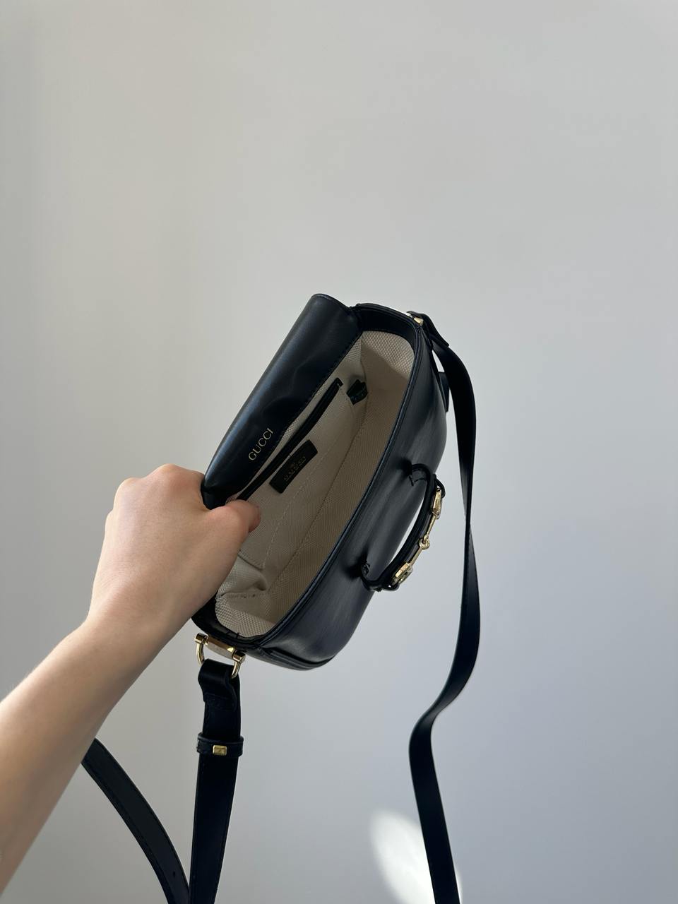 Gucci Horsebit 1955 Mini Bag Black Soft - 11