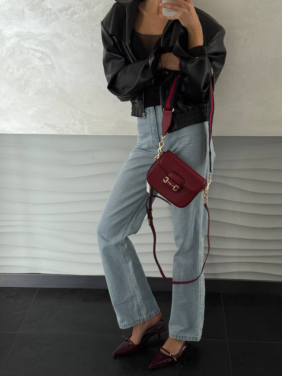 Gucci Horsebit 1955 Mini Bag Red Soft - 3