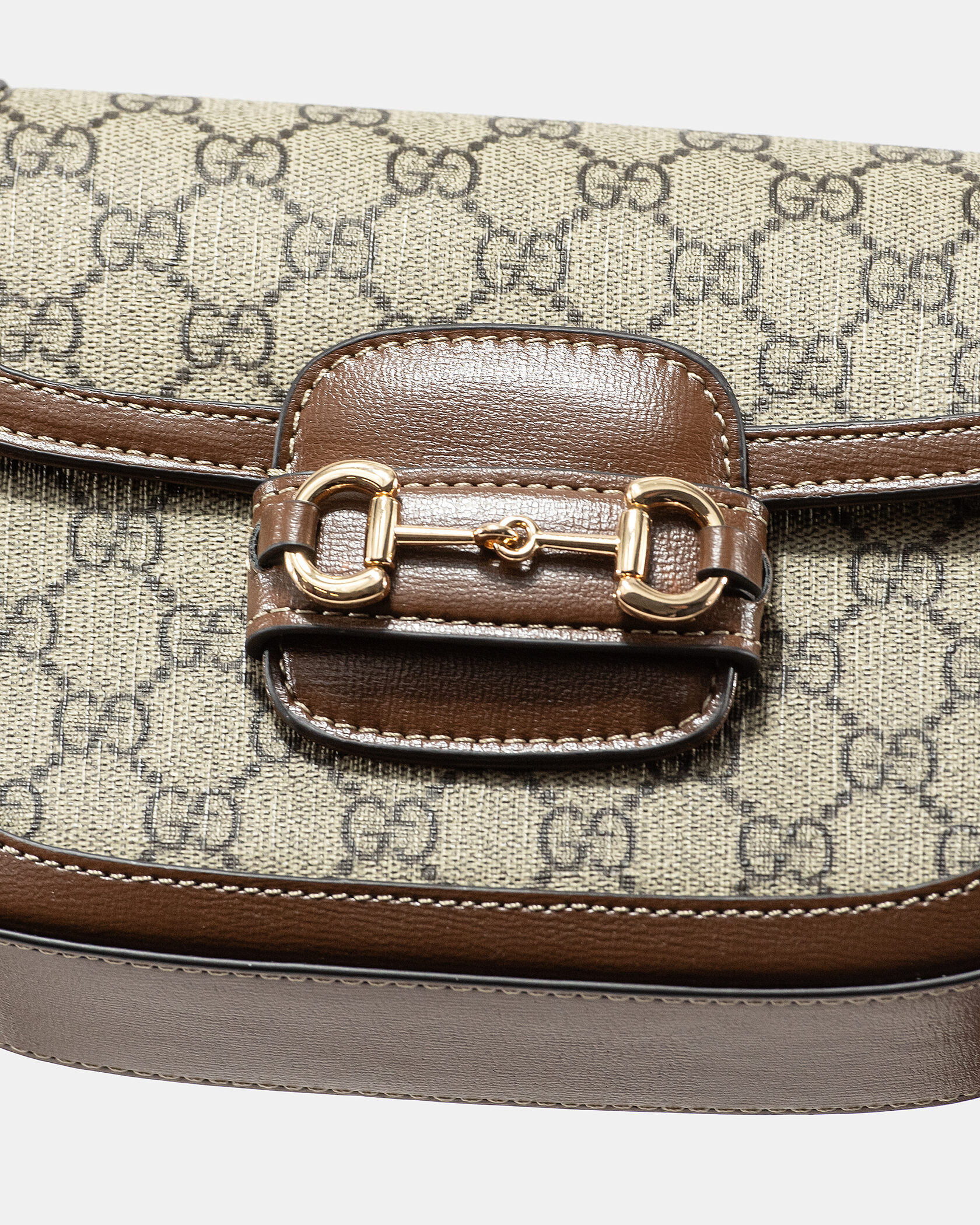 Gucci Horsebit 1955 Shoulder Bag Grey/Brown - 11