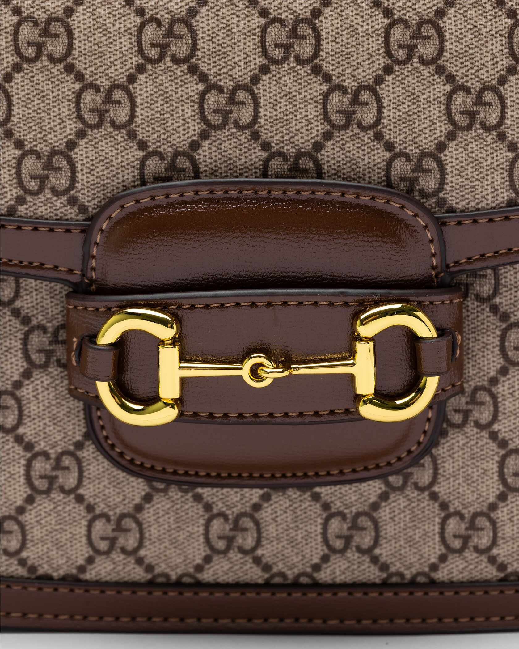 Gucci Horsebit 1955 Shoulder Bag Grey/Brown - 6