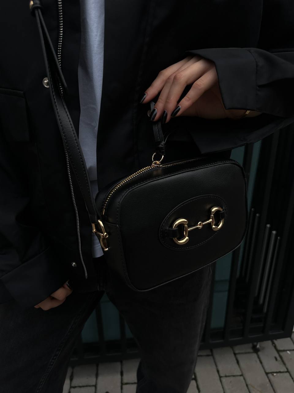 Gucci Horsebit 1955 Small Shoulder Bag Black - 4