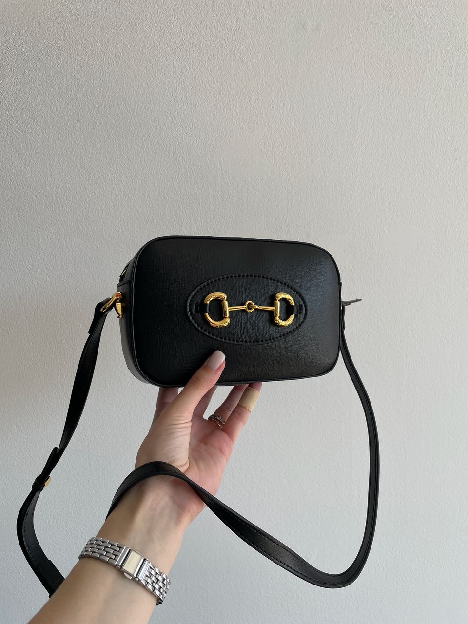 Gucci Horsebit 1955 Small Shoulder Bag Black - 10
