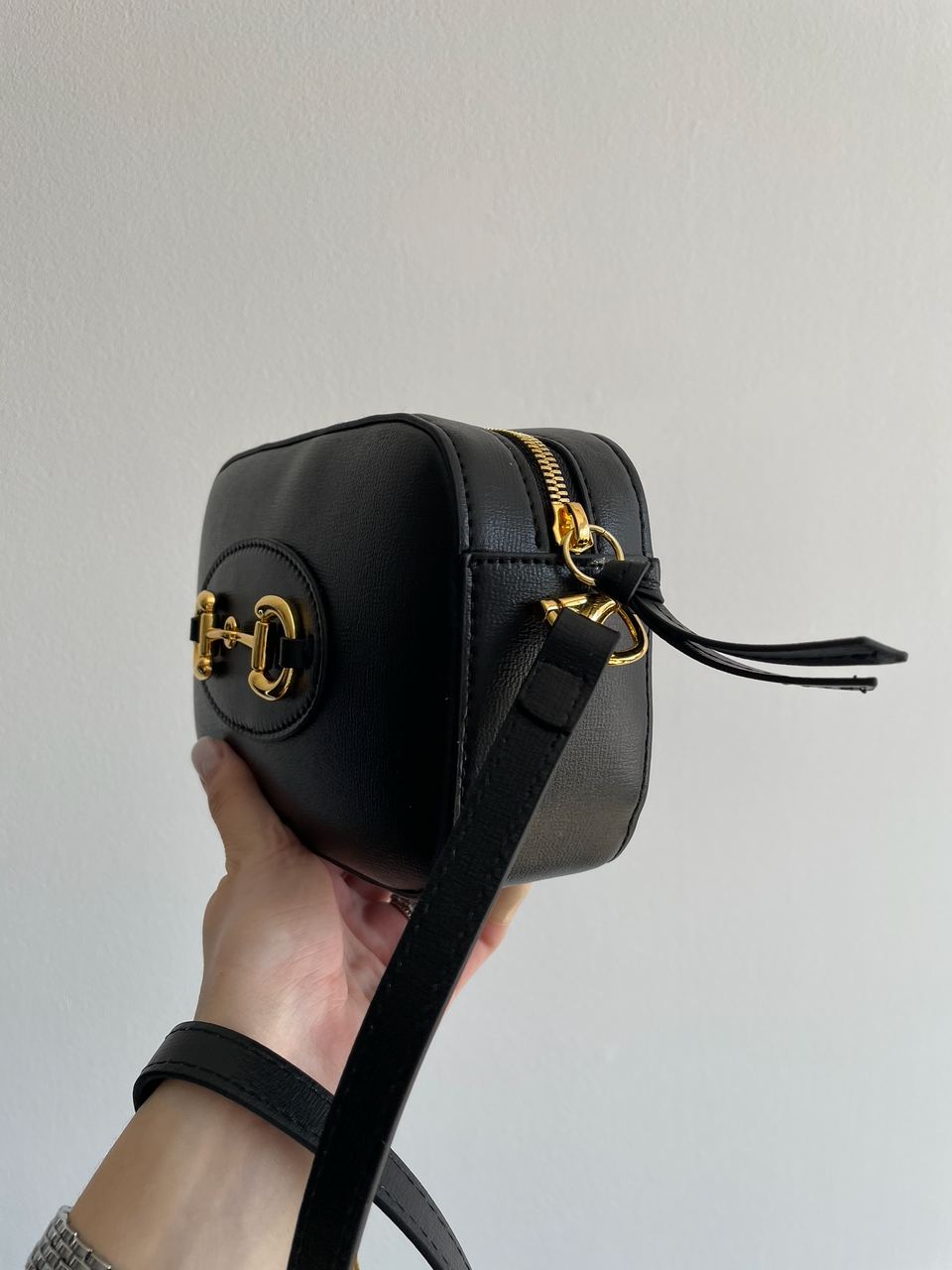 Gucci Horsebit 1955 Small Shoulder Bag Black - 15