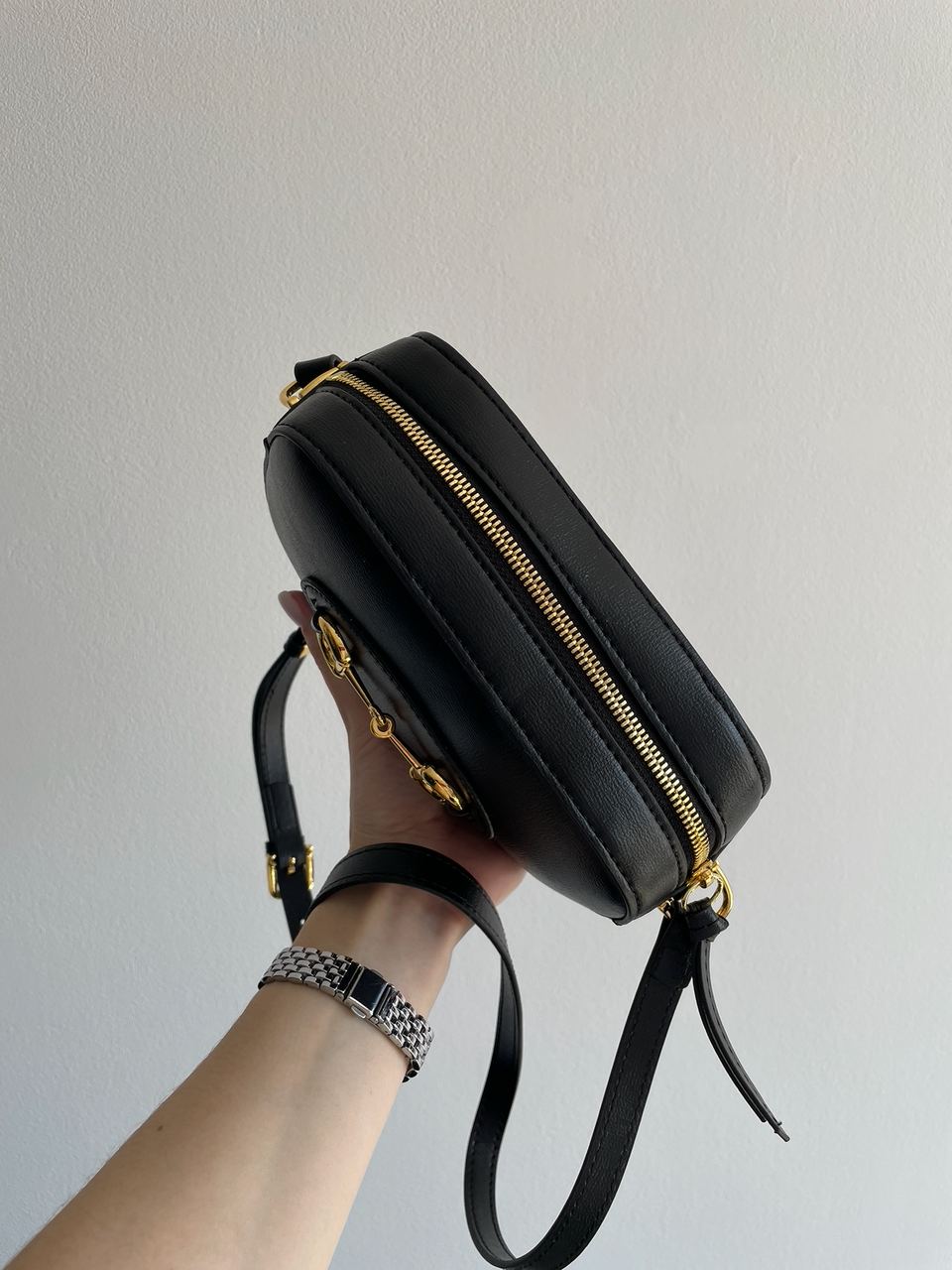 Gucci Horsebit 1955 Small Shoulder Bag Black - 22