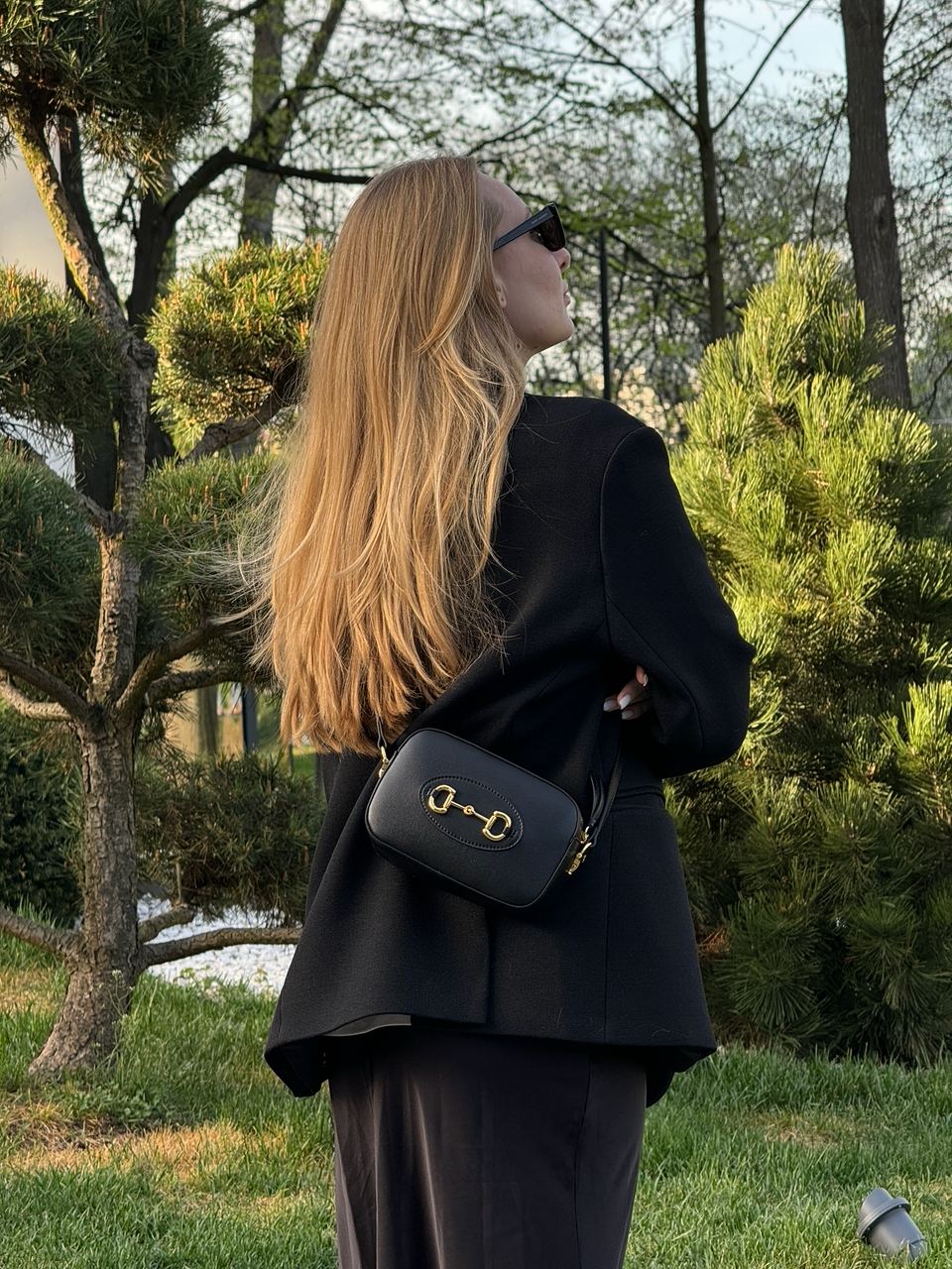 Gucci Horsebit 1955 Small Shoulder Bag Black - 7