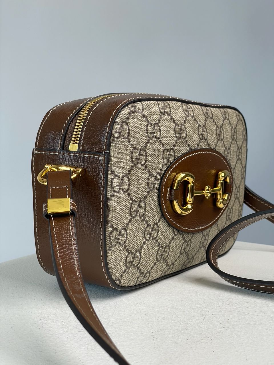 Gucci Horsebit 1955 Small Shoulder Bag Brown - 10