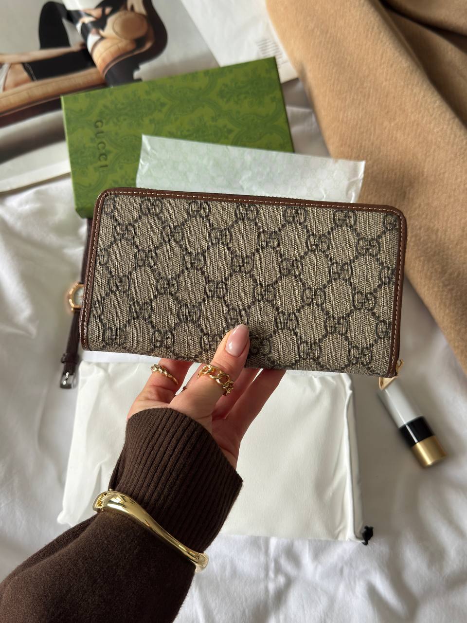 Gucci Horsebit 1955 Zip Around Wallet - 6