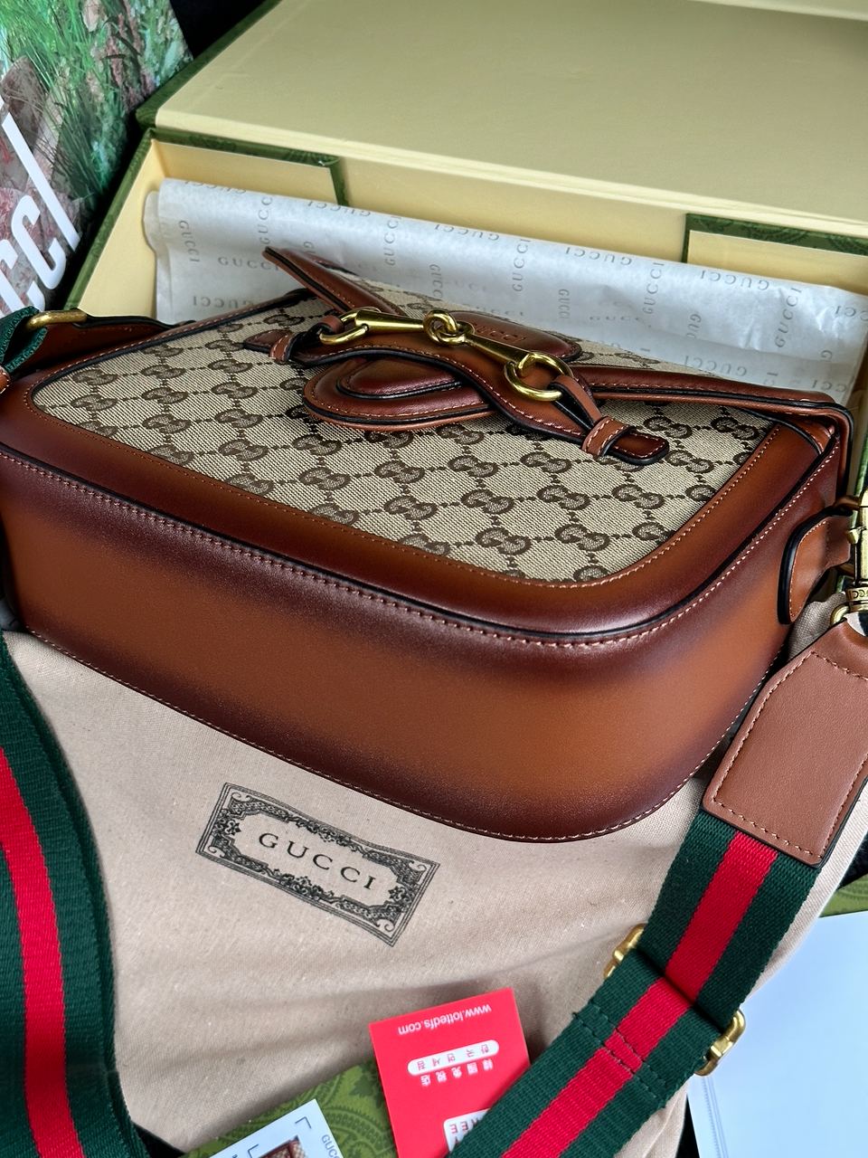 Gucci Lady Web GG Canvas Shoulder Bag - 16