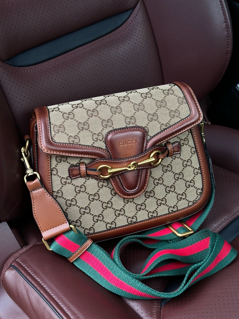 Gucci Lady Web GG Canvas Shoulder Bag - 4