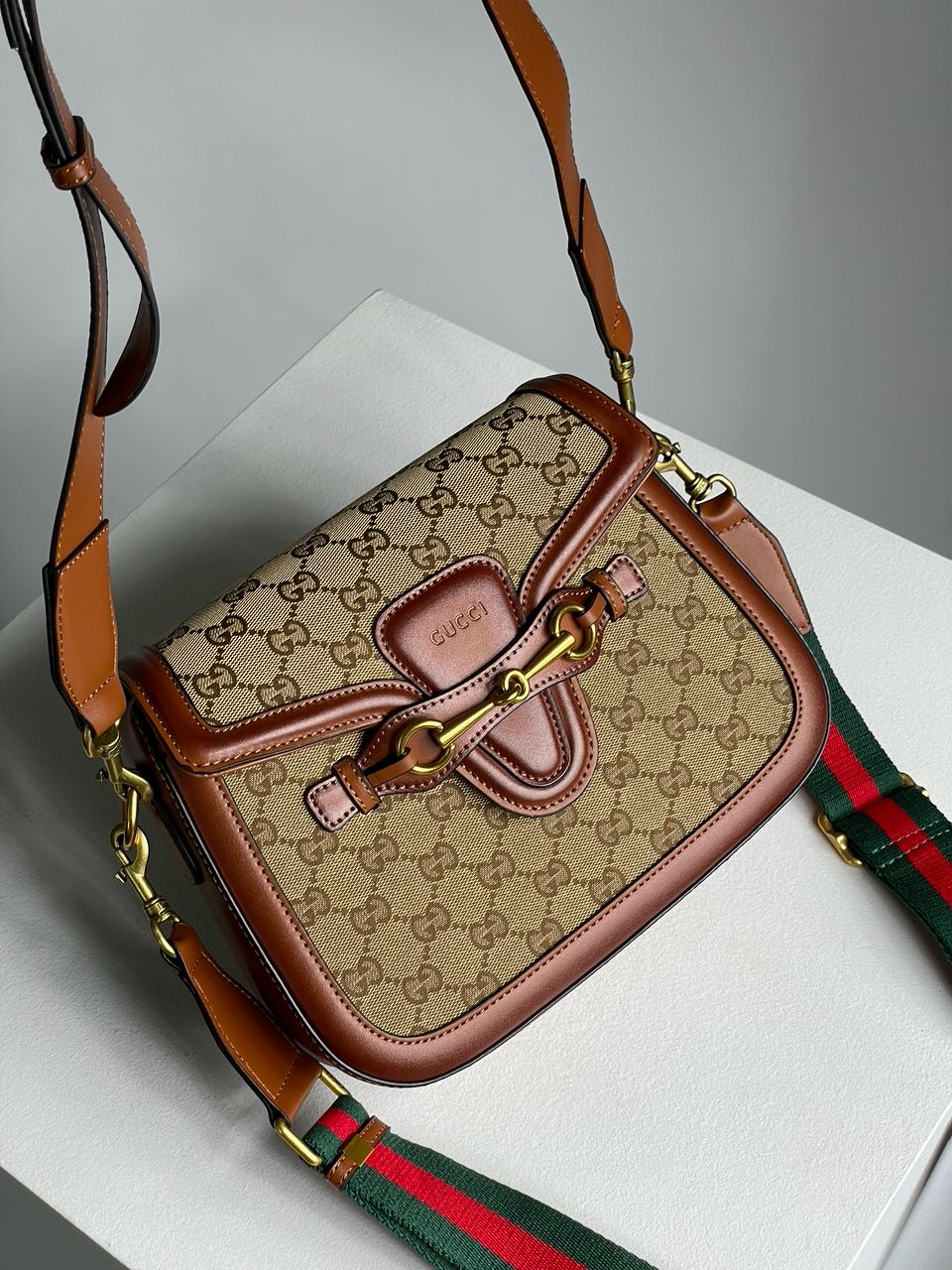 Gucci Lady Web GG Canvas Shoulder Bag - 6