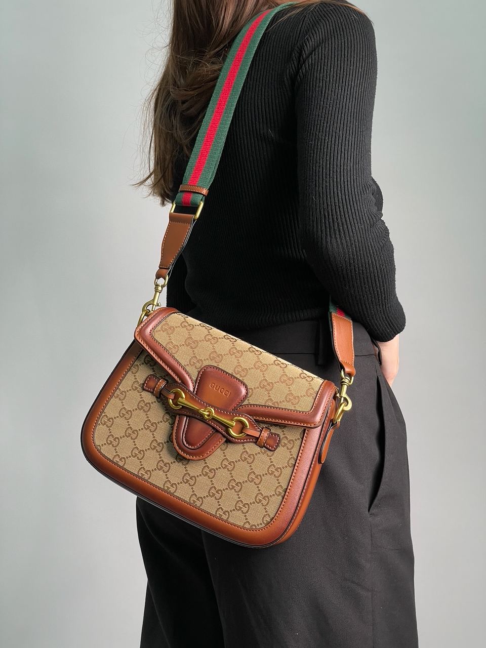 Gucci Lady Web GG Canvas Shoulder Bag - 8