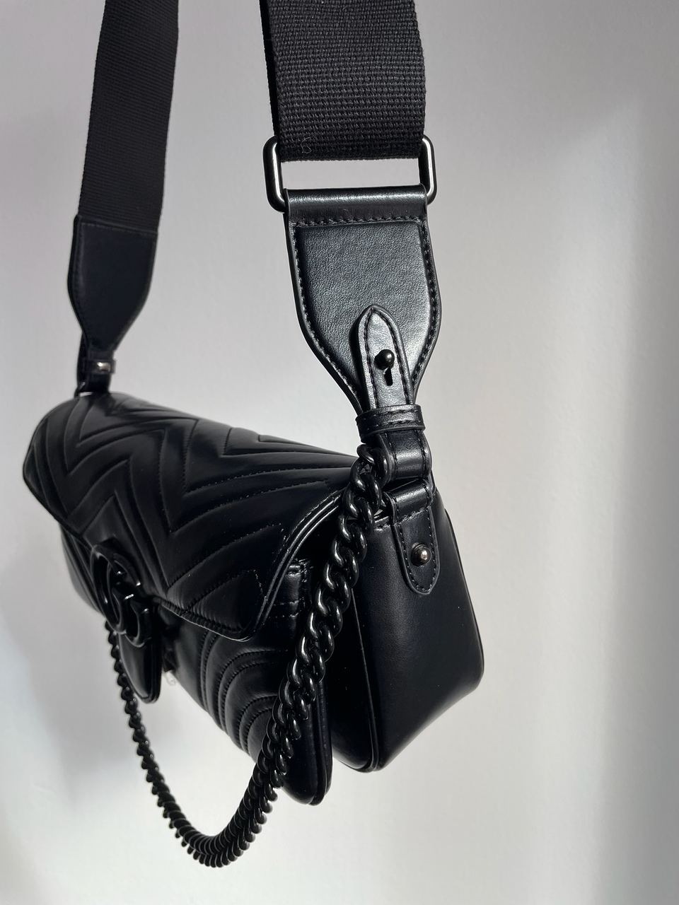 Gucci Marmont Medium Shoulder Bag Total Black - 18