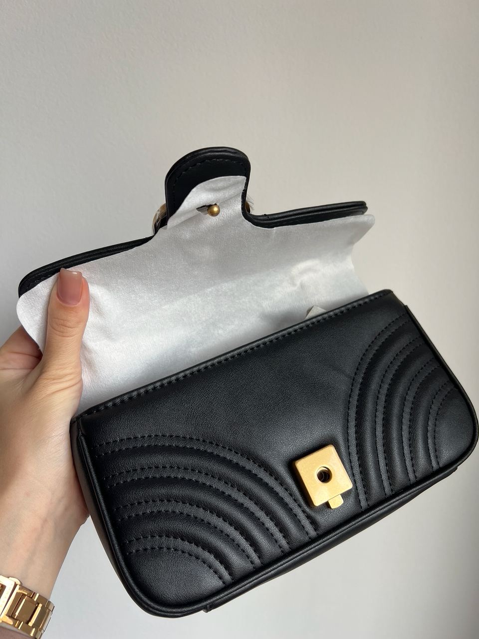 Gucci Marmont Mini Shoulder Bag, Gold Hardware - 18