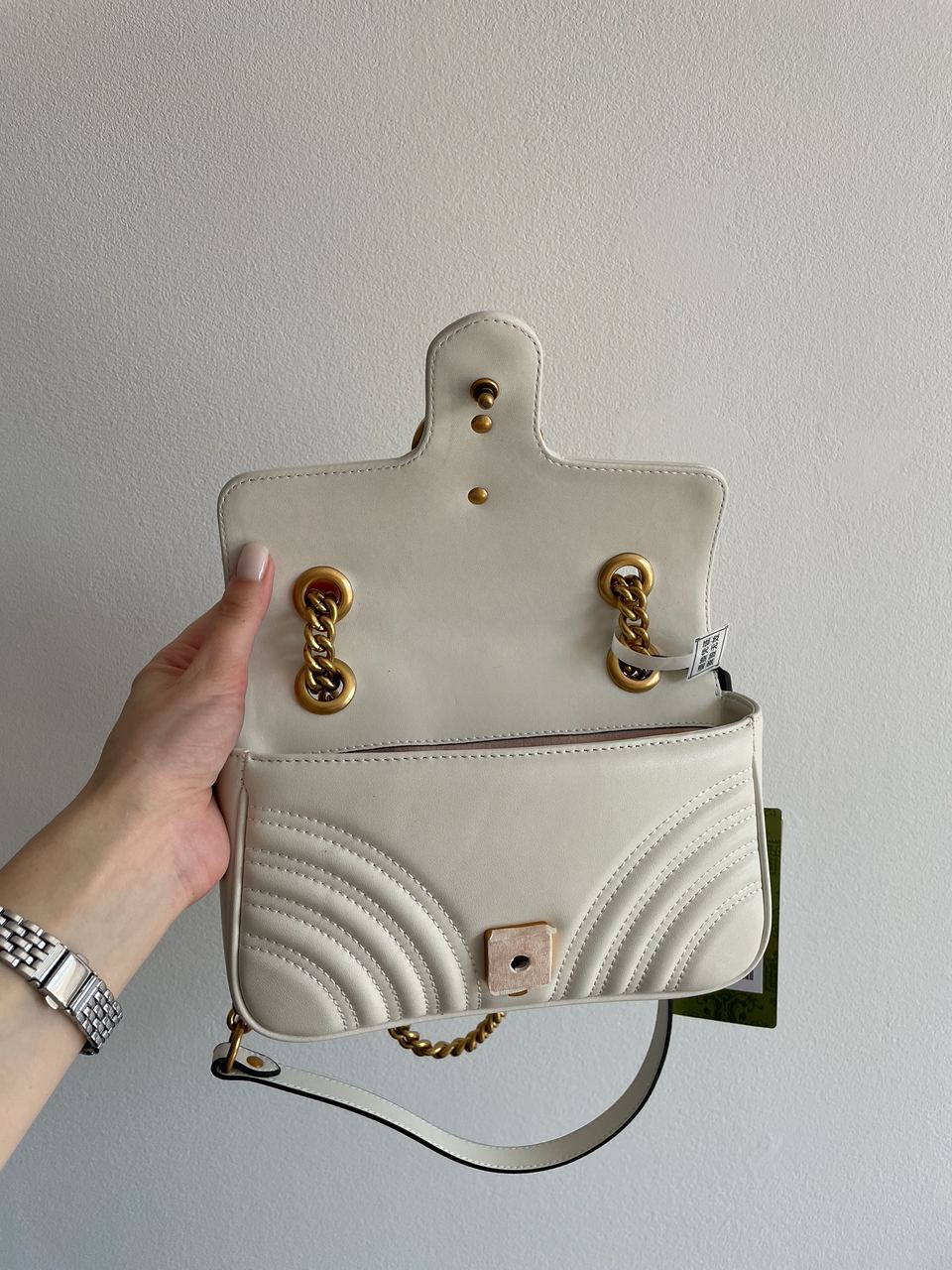 Gucci Marmont Mini Shoulder Bag, Gold Hardware - 19