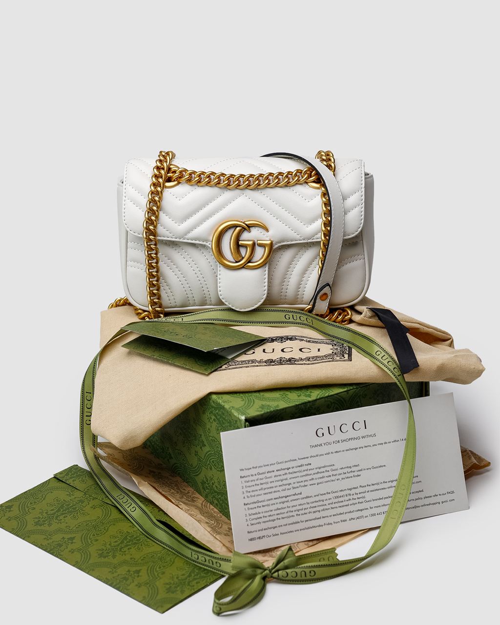 Gucci Marmont Mini Shoulder Bag, Gold Hardware - 5