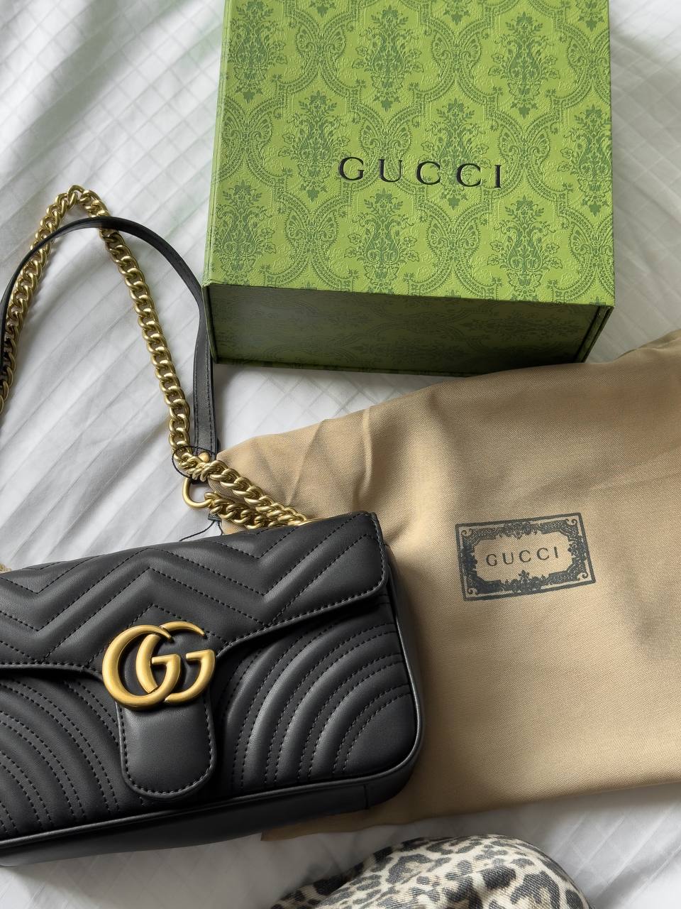 Gucci Marmont Mini Shoulder Bag Hardware Black/Gold - 8
