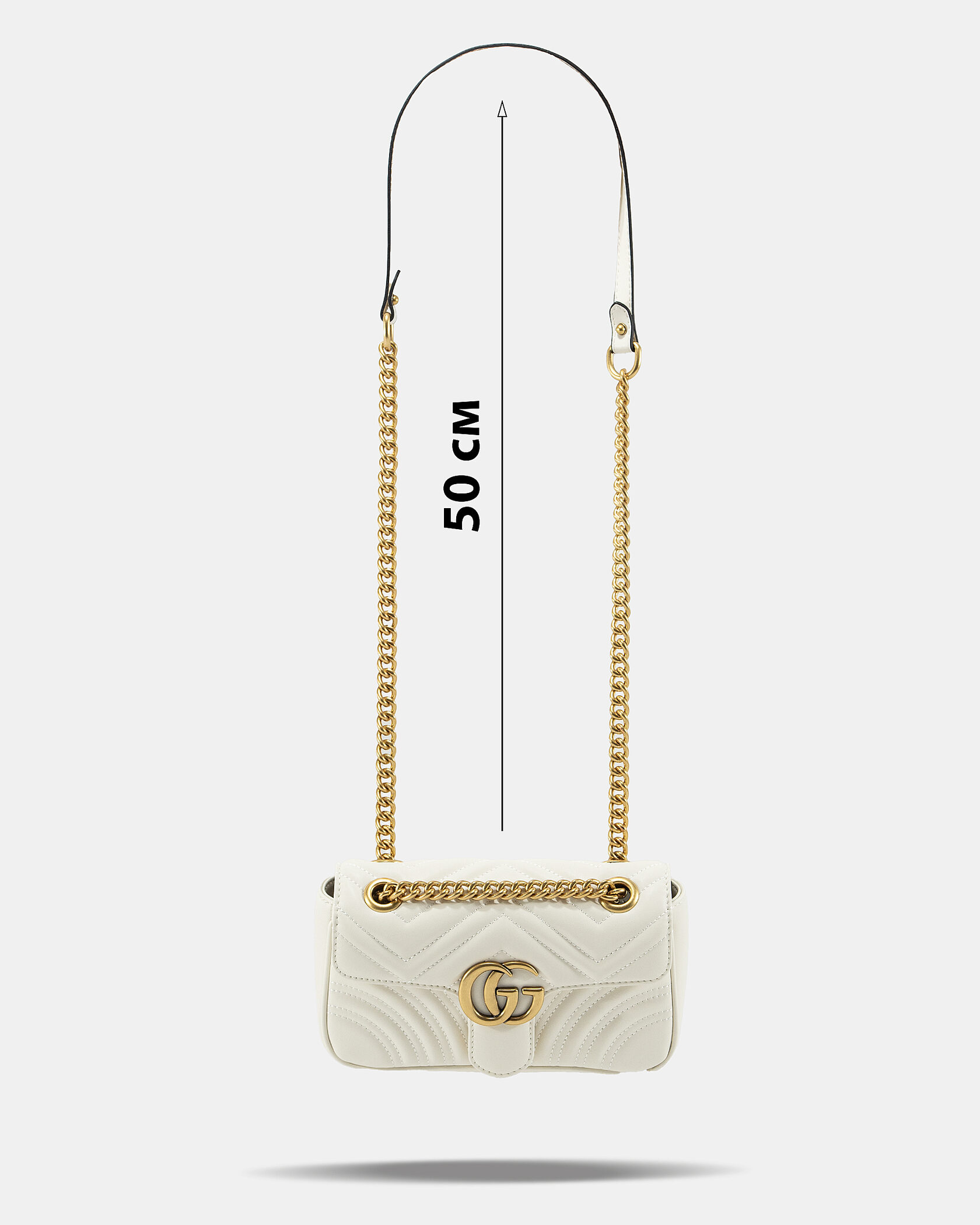 Gucci Marmont Mini Shoulder Bag White - 6