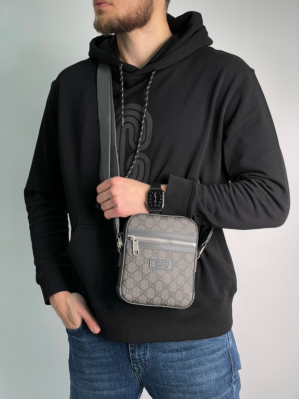 Gucci Ophidia GG Small Messenger Bag Grey - 6