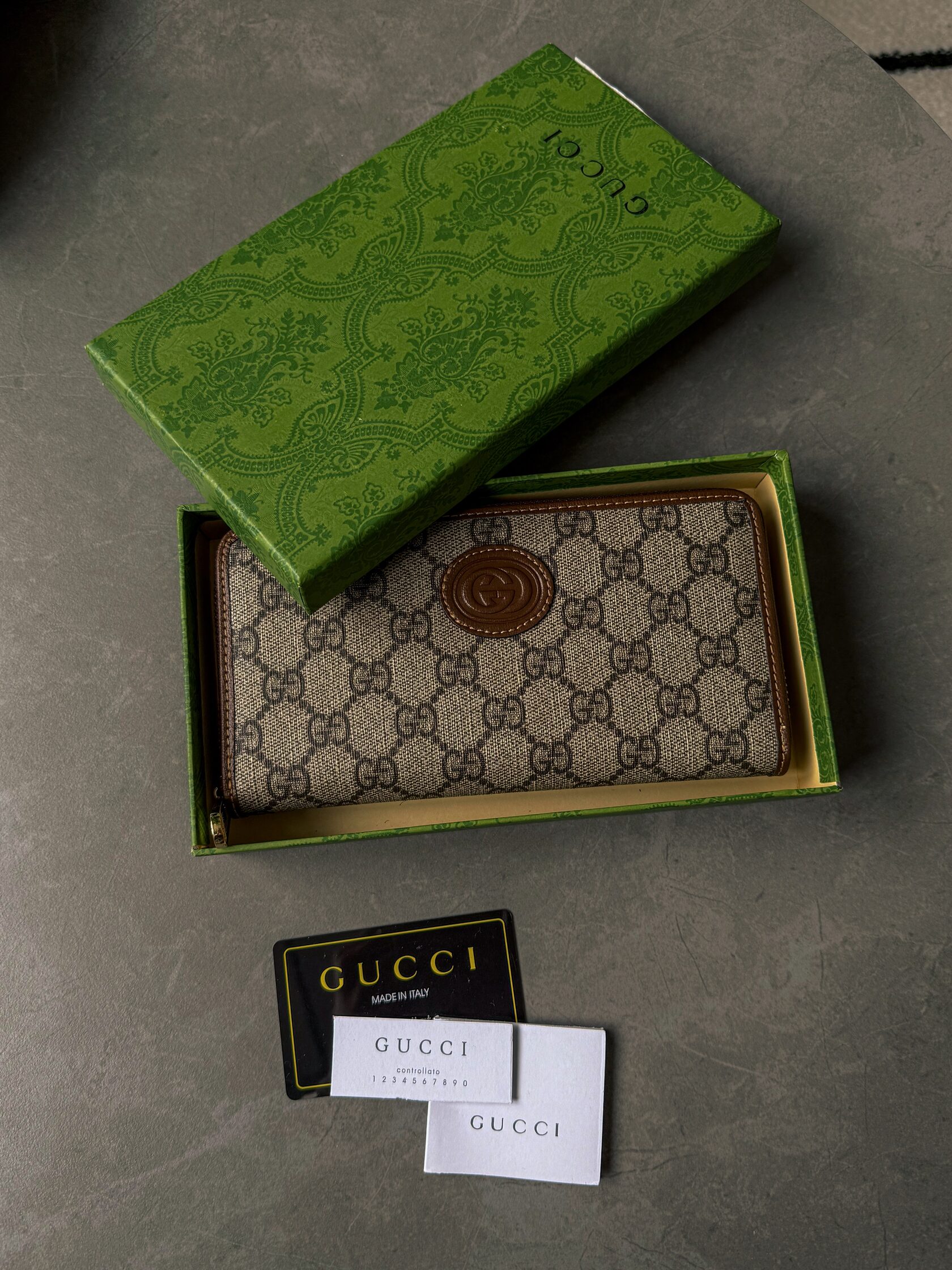 Gucci Ophidia GG Zip Around Wallet Brown - 4
